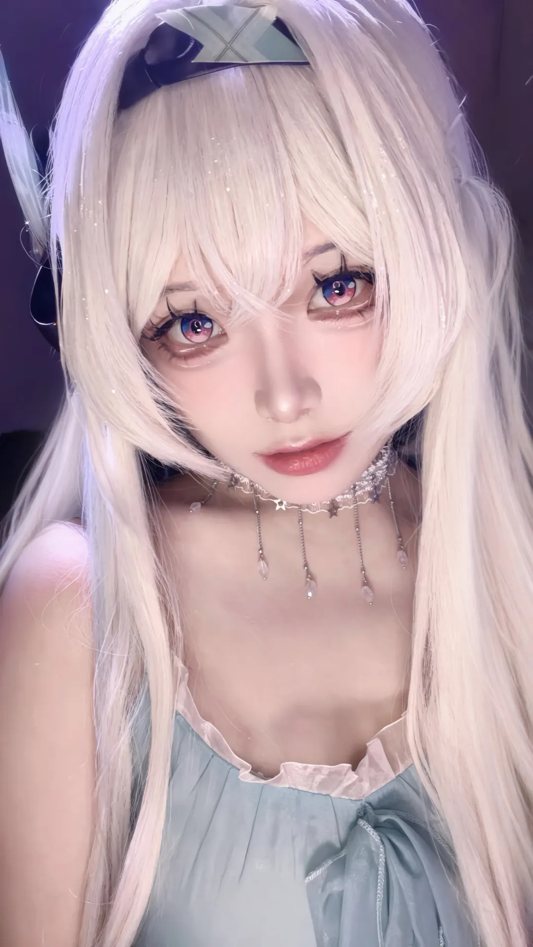 崩坏星穹铁道, 流萤cos, 二次元妆造, cos美瞳, 还原瞳