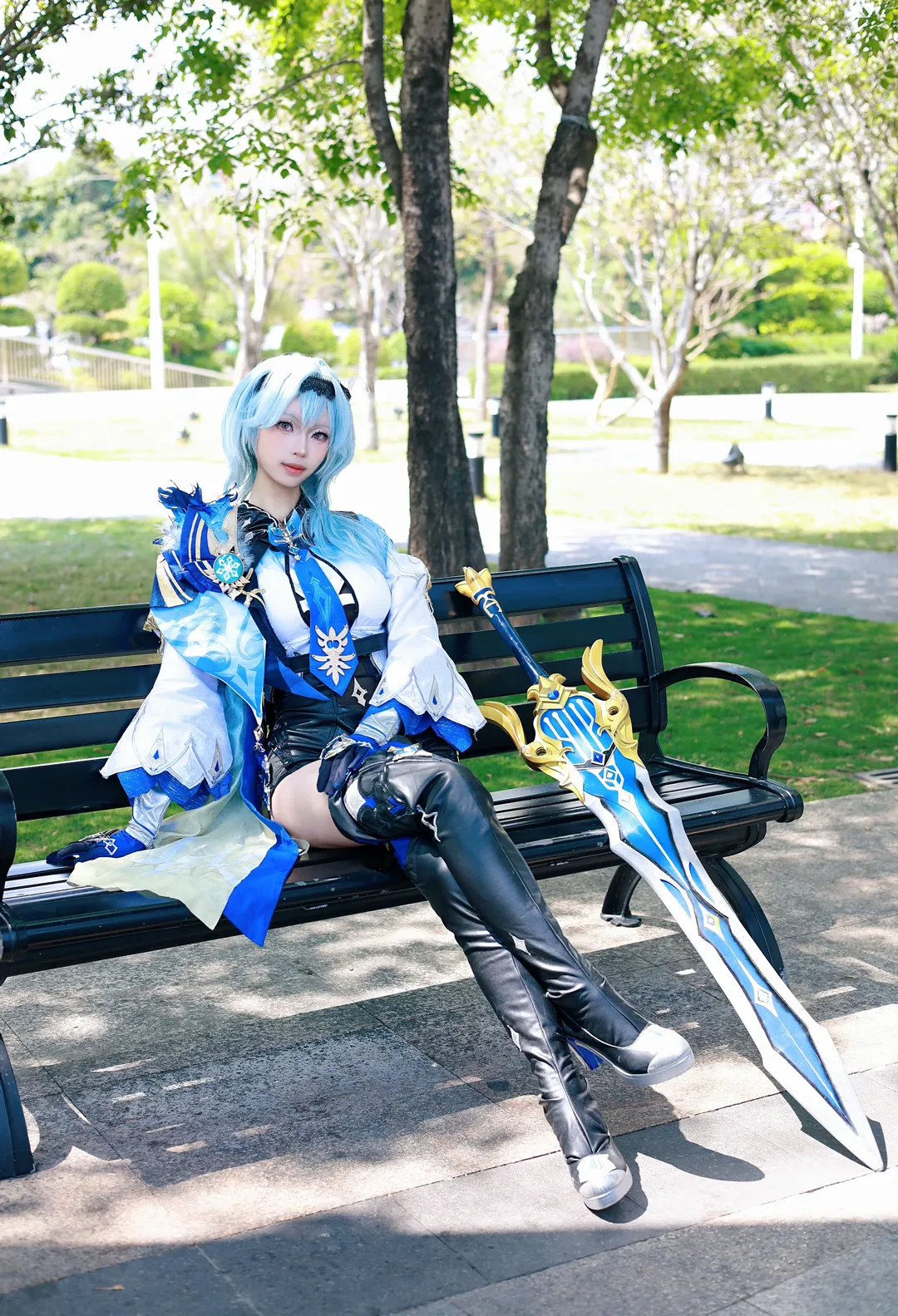 二次元, 原神, cosplay, 優菈cos, 浪花騎士
