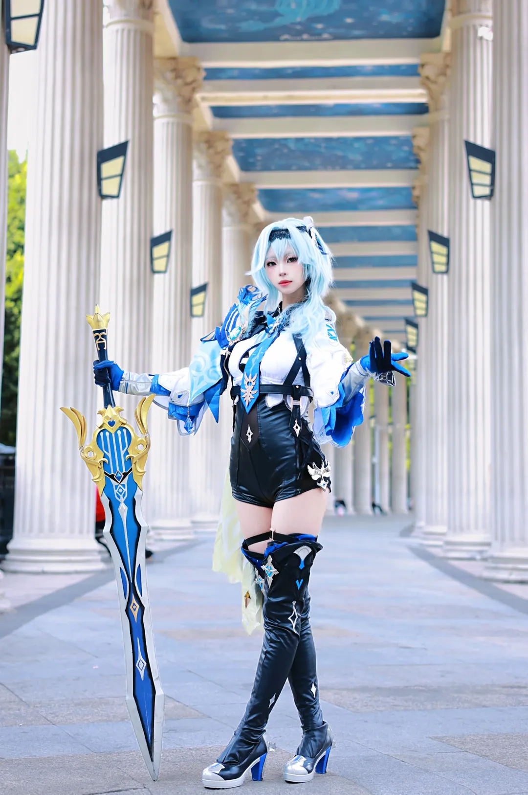 二次元, 原神, cosplay, 优菈cos, 浪花骑士 - 第4张