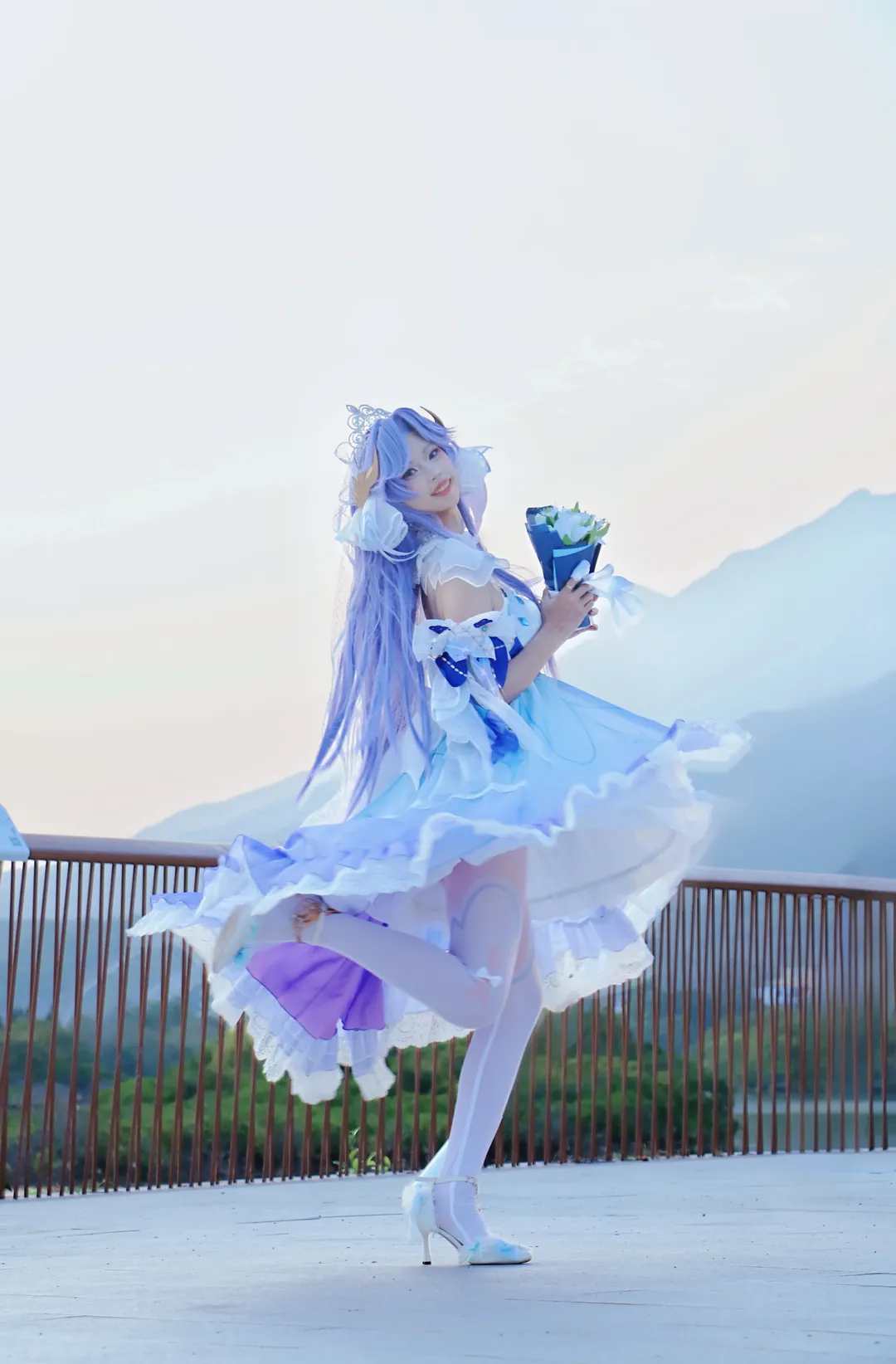 cosplay, 王者荣耀, 大乔cos, 大乔花嫁, 海边外拍