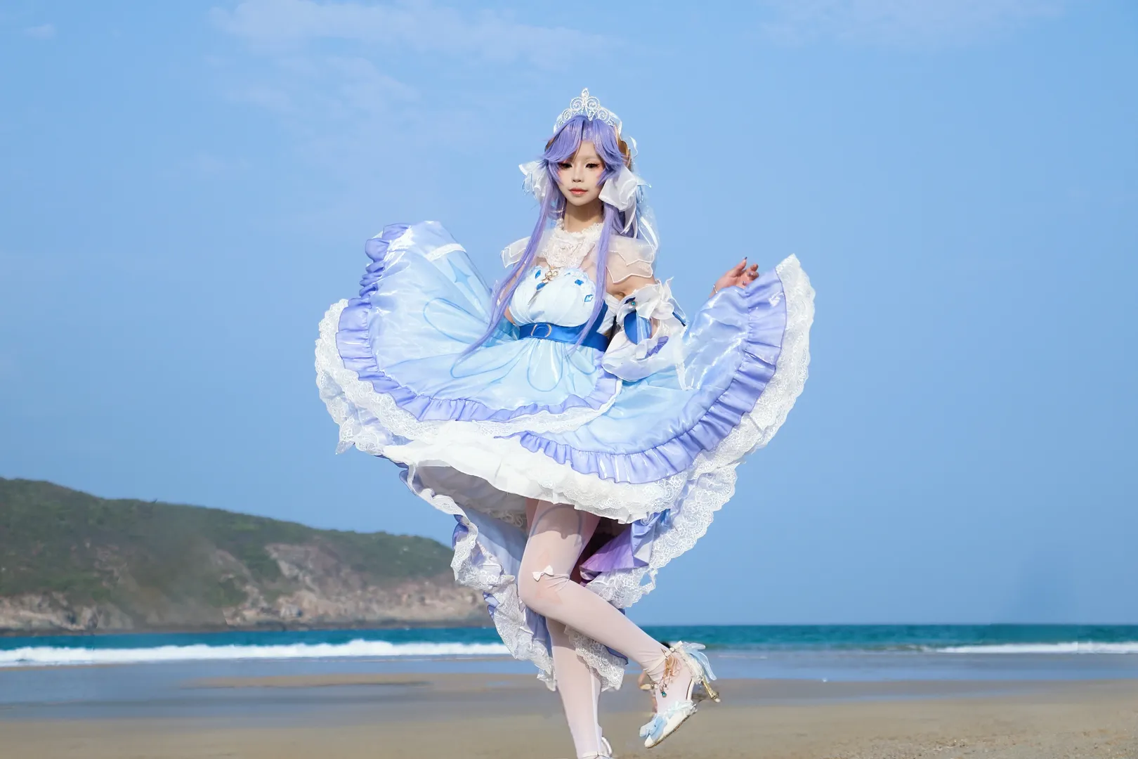cosplay, 王者荣耀, 大乔cos, 大乔花嫁, 海边外拍 - 第4张