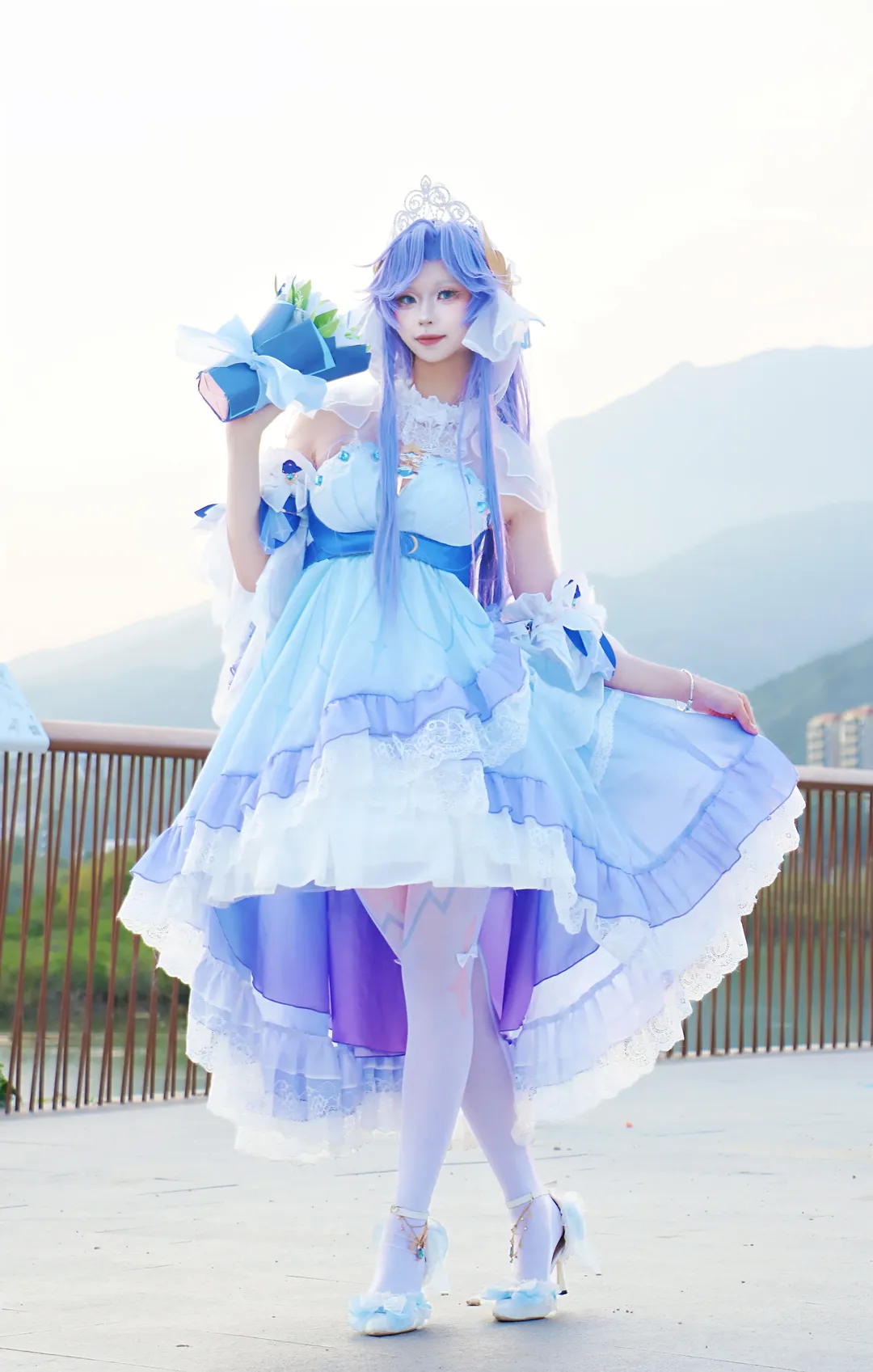 cosplay, 王者荣耀, 大乔cos, 大乔花嫁, 海边外拍 - 第7张