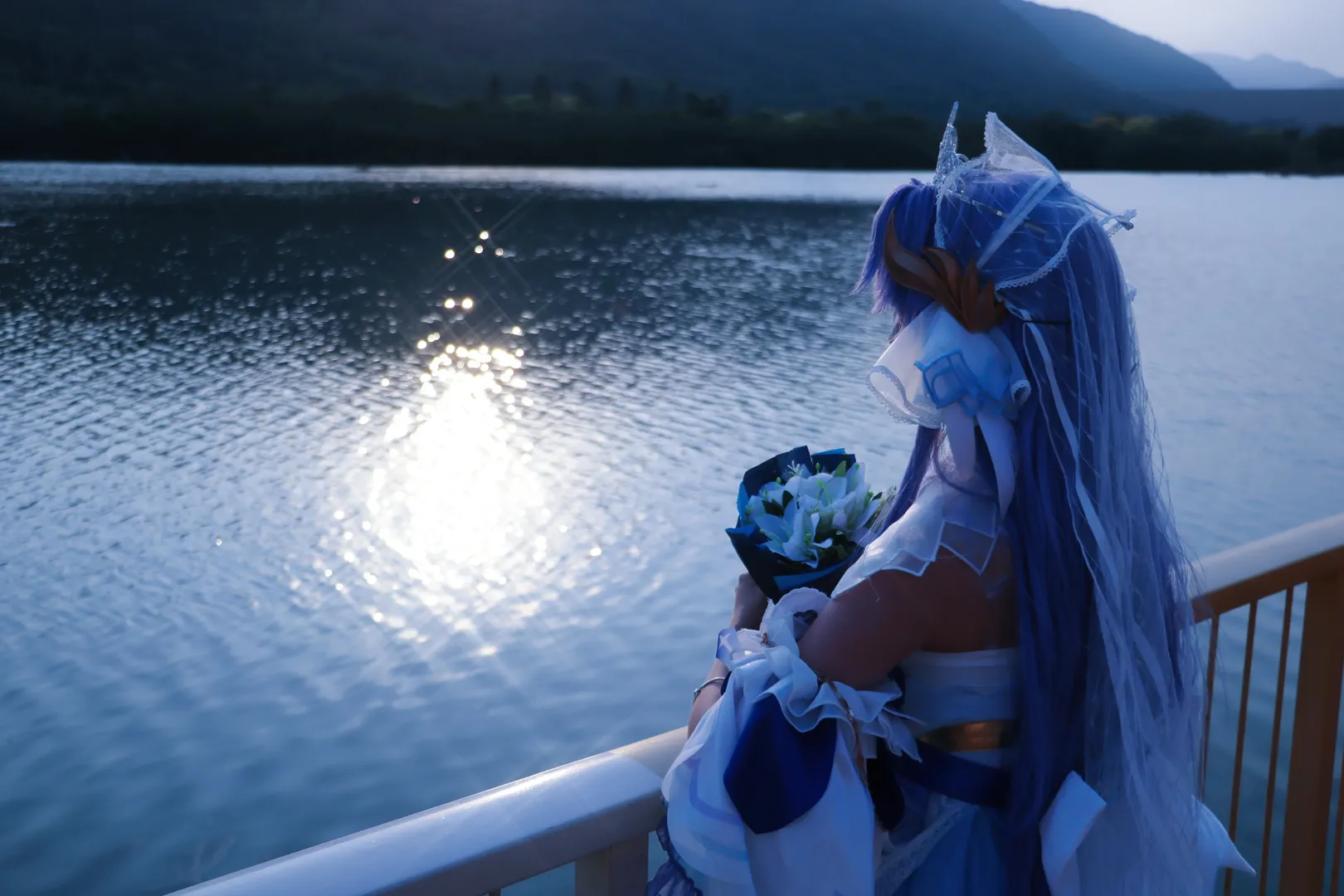 cosplay, 王者荣耀, 大乔cos, 大乔花嫁, 海边外拍 - 第8张