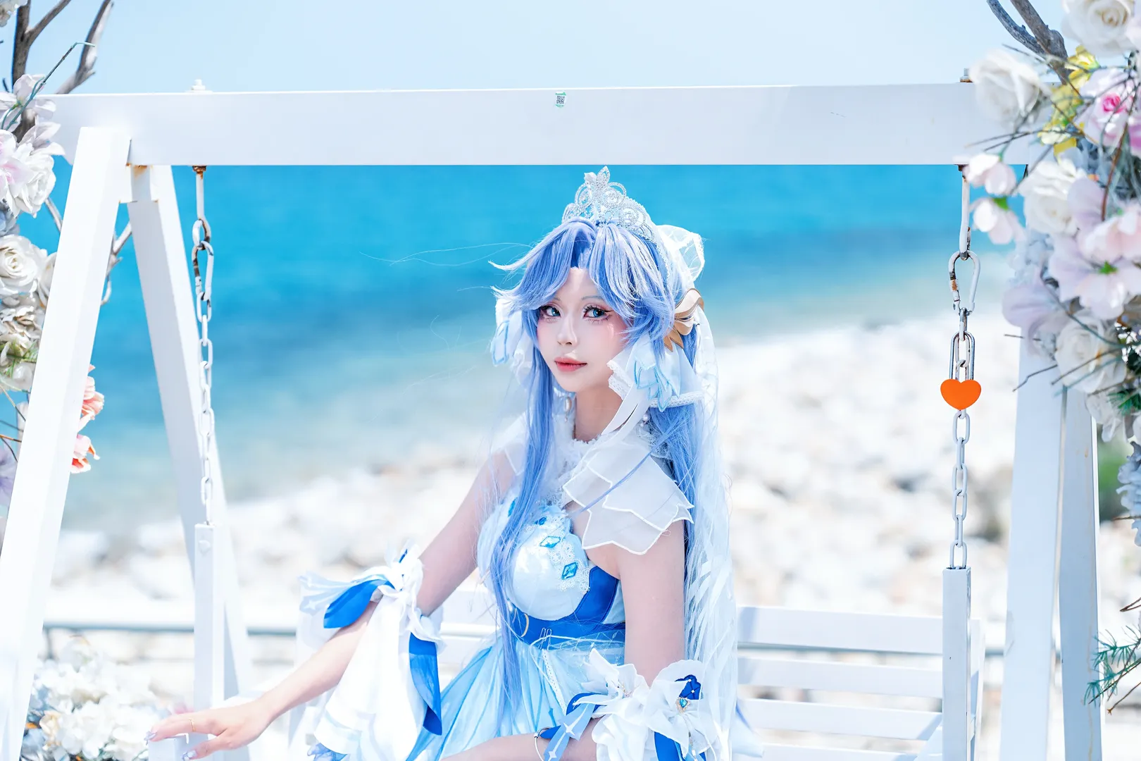 cosplay, 王者荣耀, 大乔cos, 花嫁, 海边外拍 - 第3张