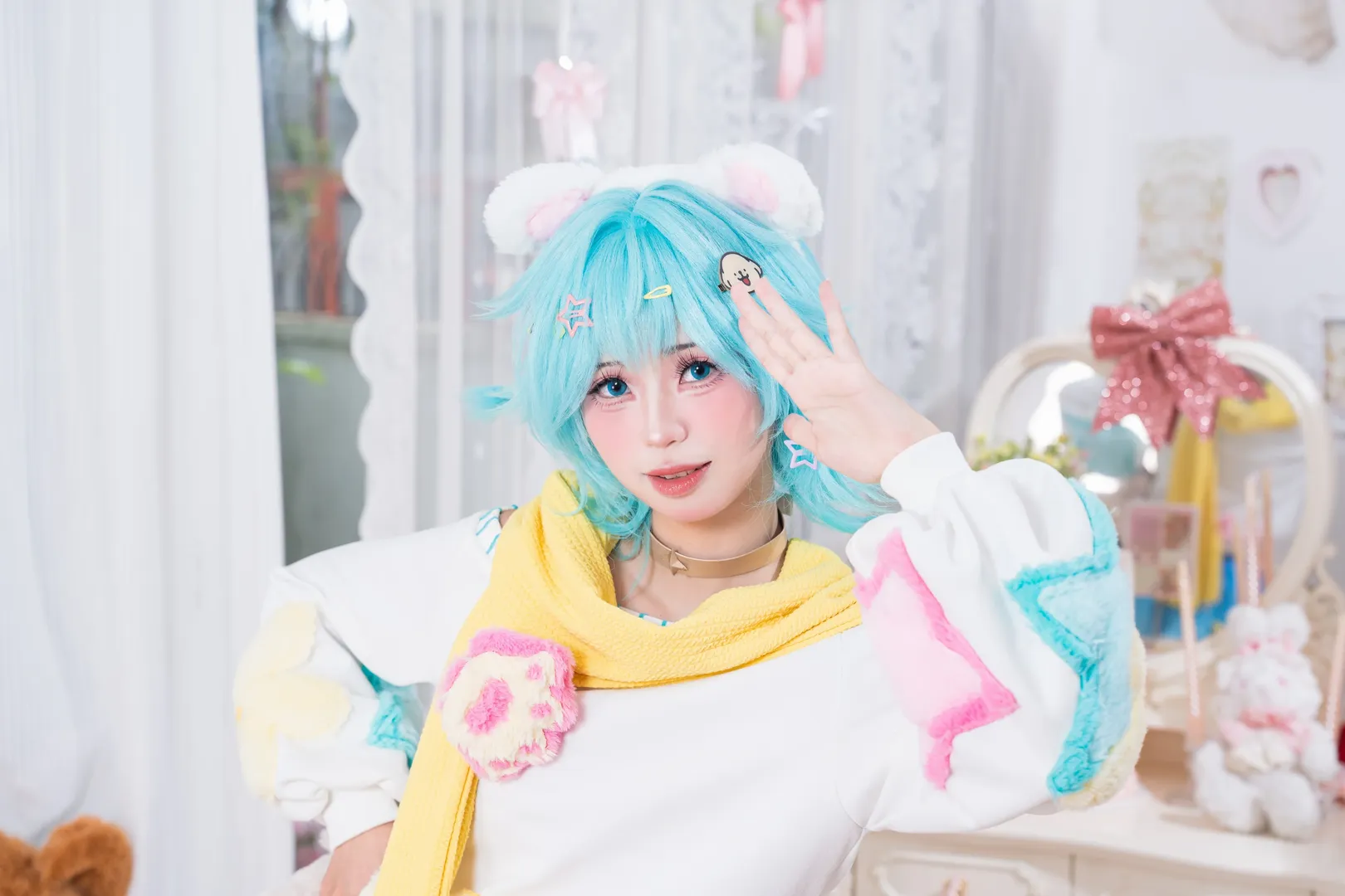 オナー・オブ・キングス, 小喬コスプレ, 線画犬, スイート系コスプレ, ゆるふわコーデ - 11枚目