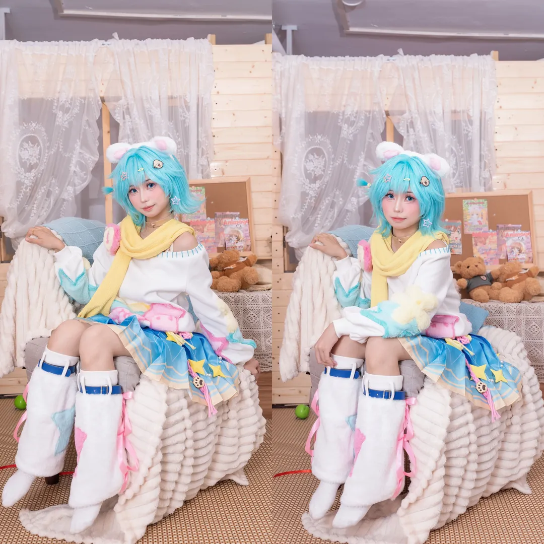 王者荣耀, 小乔cos, 线条小狗, 甜美系cosplay, 软萌穿搭