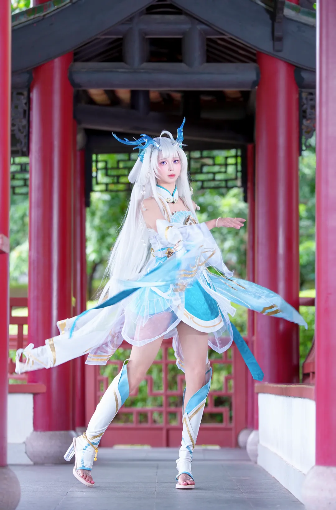 王者荣耀, 西施cos, 游龙清影, cosplay摄影, 国风cos - 第3张
