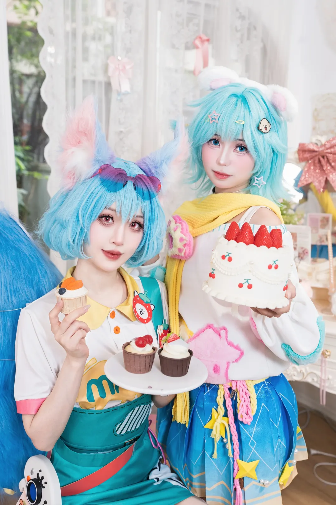 双人cos, 王者荣耀, 小乔cos, cosplay正片, 线条小狗联动 - 第1张