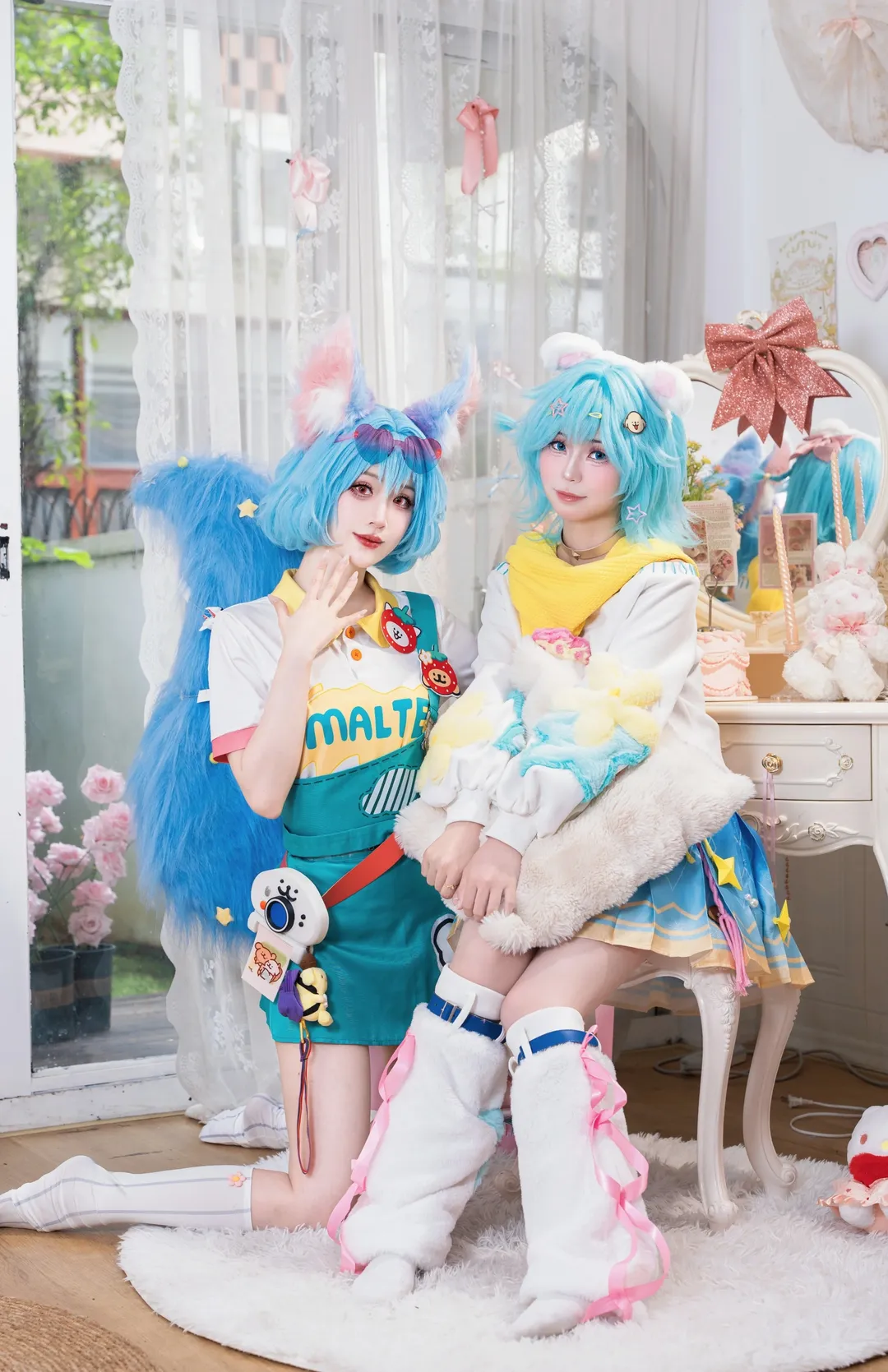 双人cos, 王者荣耀, 小乔cos, cosplay正片, 线条小狗联动 - 第2张