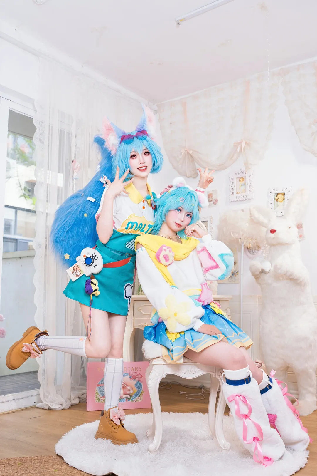 双人cos, 王者荣耀, 小乔cos, cosplay正片, 线条小狗联动 - 第4张