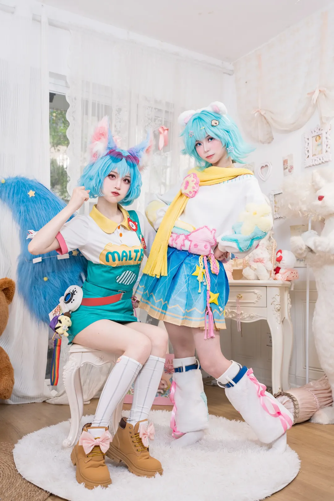 双人cos, 王者荣耀, 小乔cos, cosplay正片, 线条小狗联动 - 第5张