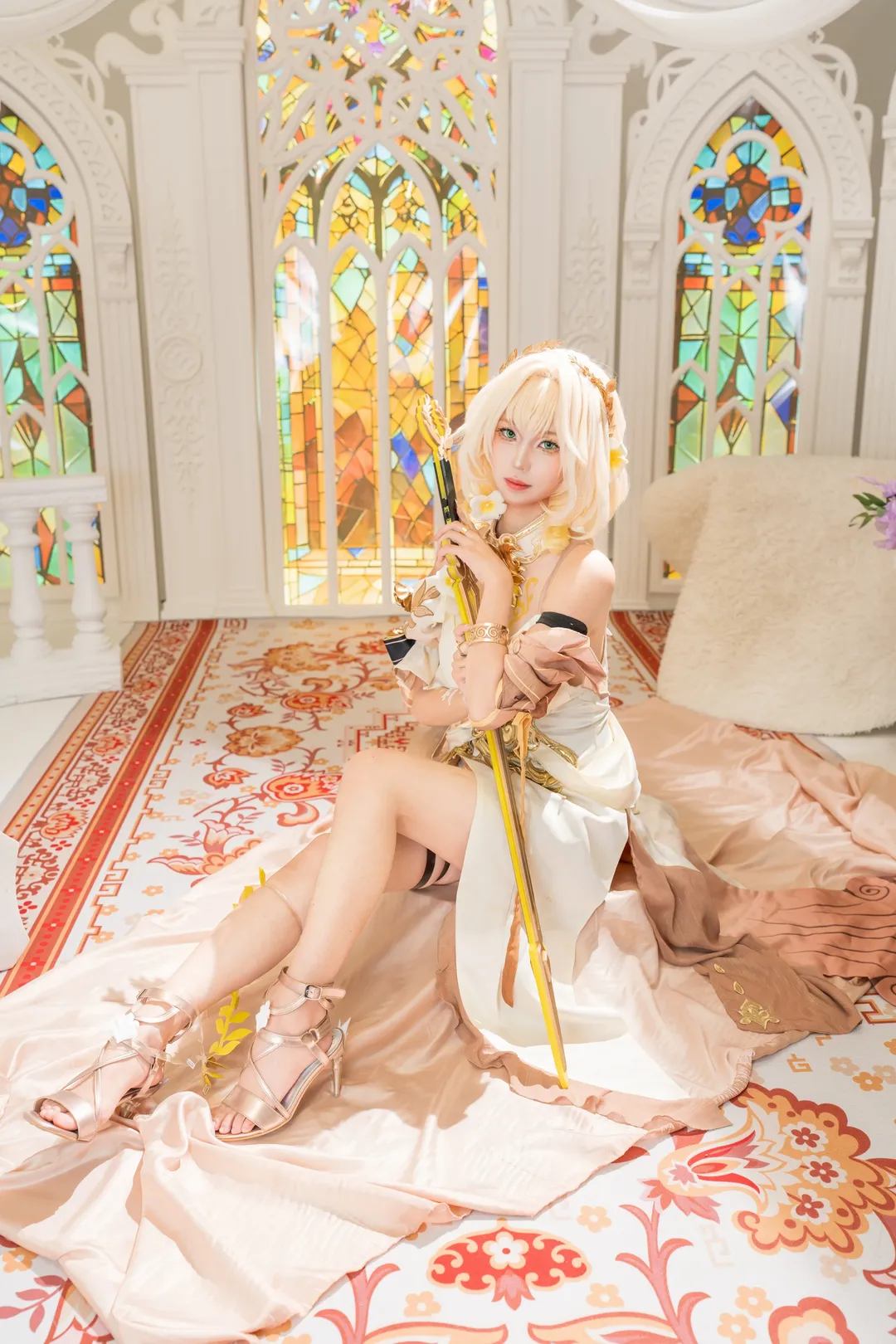 二次元摄影, 崩坏星穹铁道, cosplay正片, 黄金裔, 阿格莱亚cos - 第5张