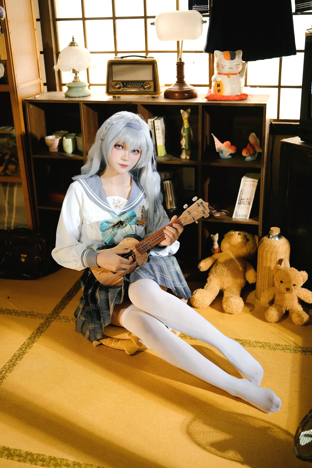 Anime-style photography, Honkai: Star Rail, Firefly cosplay, Honkai: Star Rail cosplay, JK uniform outfit