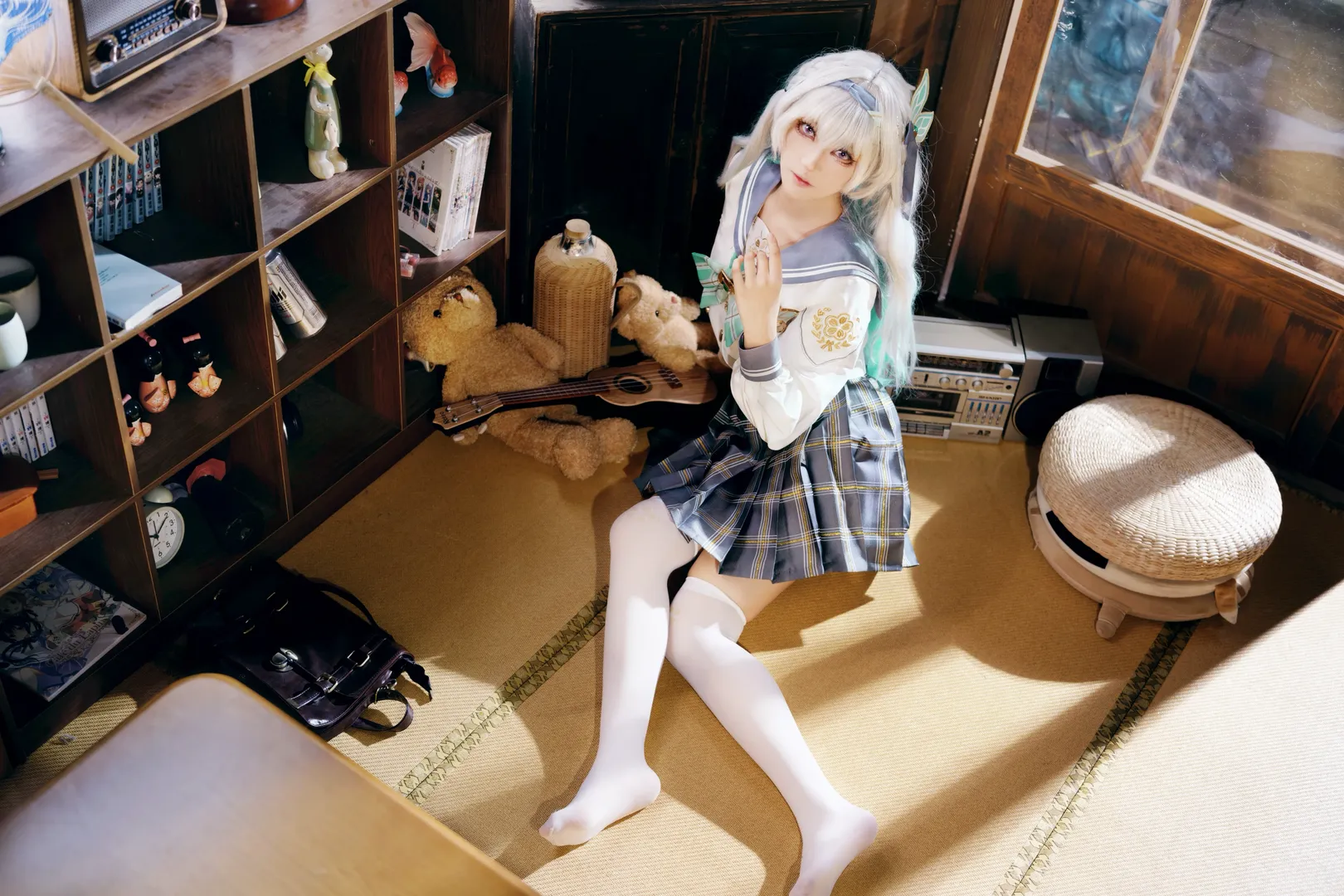 二次元撮影, 崩壊：スターレイル, ホタル コスプレ, 崩壊：スターレイル コスプレ, JK制服コーデ - 4枚目