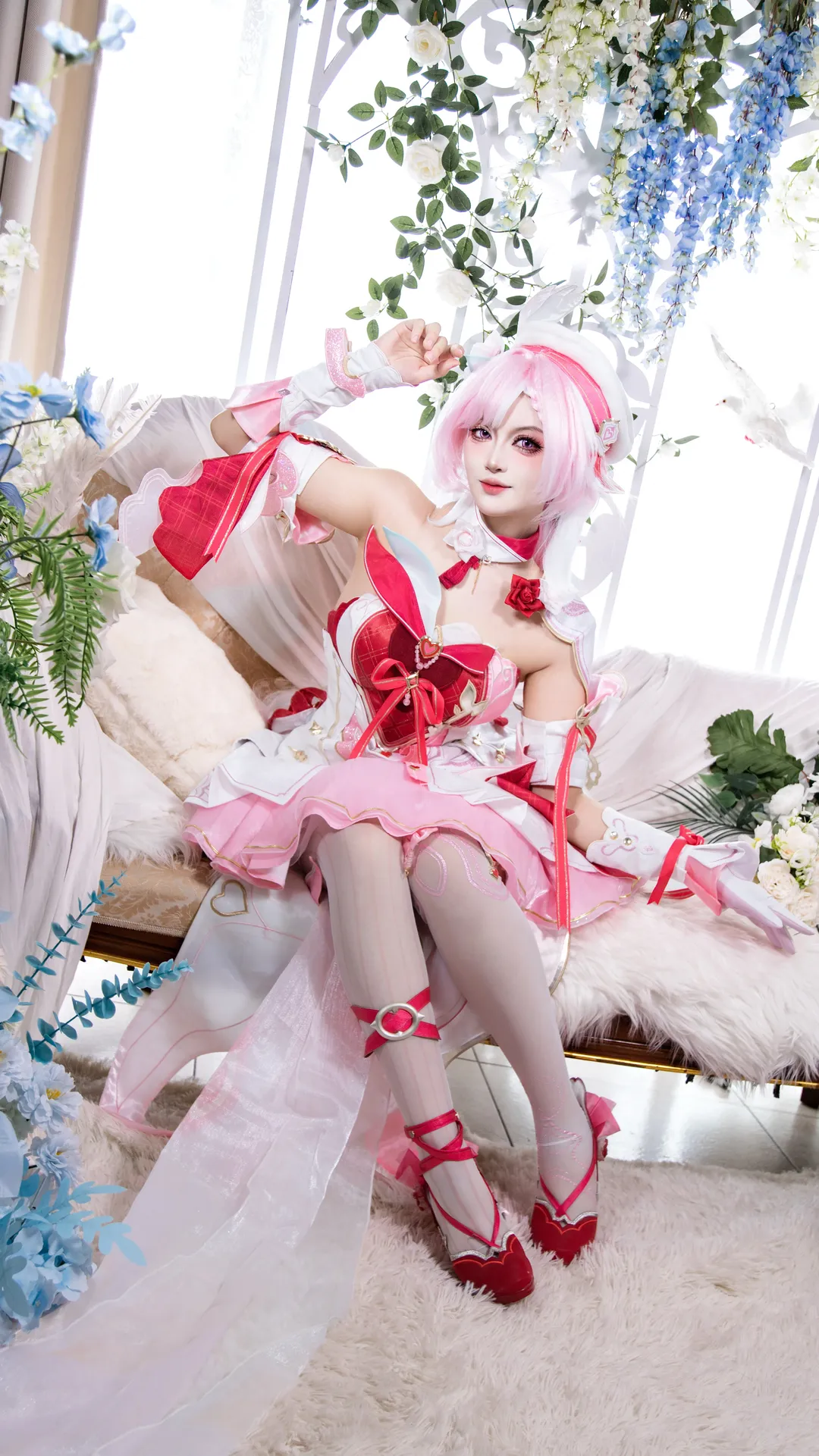 爱莉希雅cos, 崩坏3, 角色扮演, 二次元摄影, 粉色系cosplay - 第1张