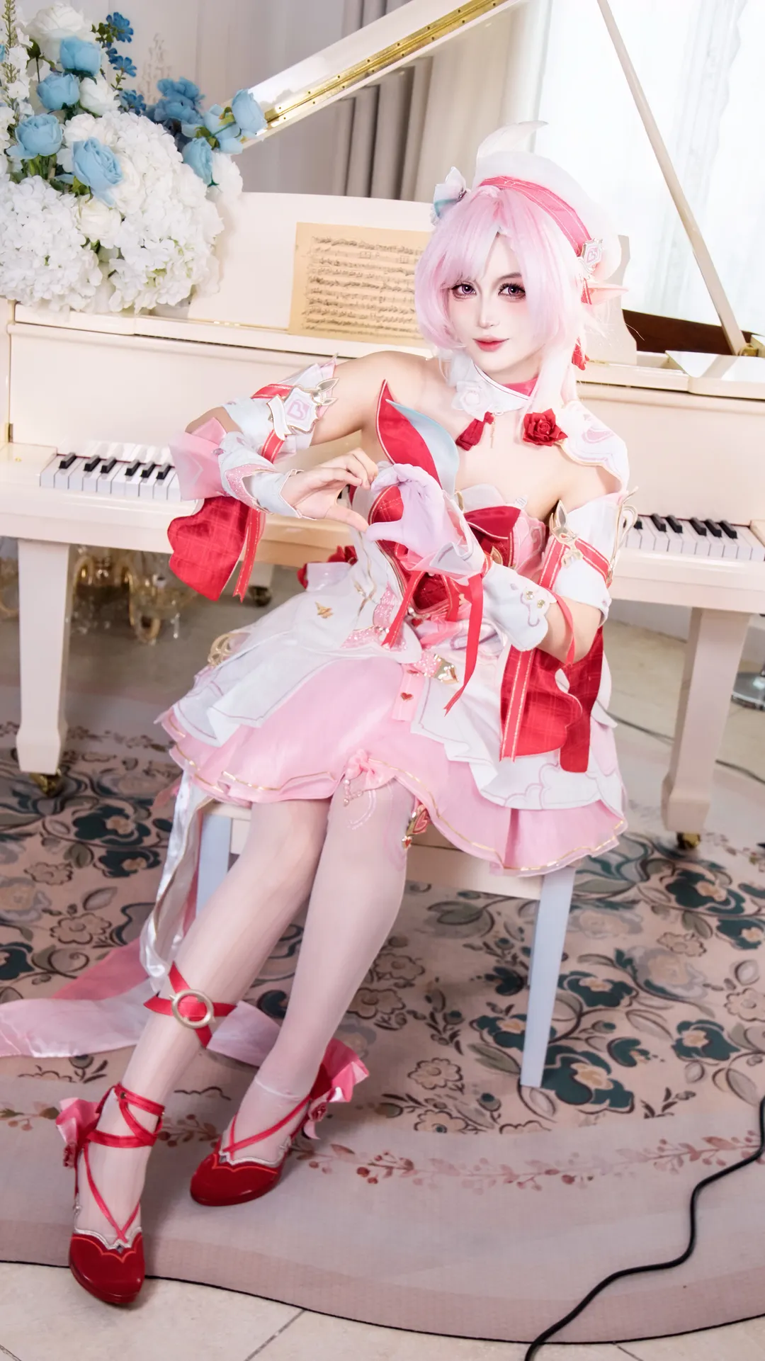 爱莉希雅cos, 崩坏3, 角色扮演, 二次元摄影, 粉色系cosplay - 第2张