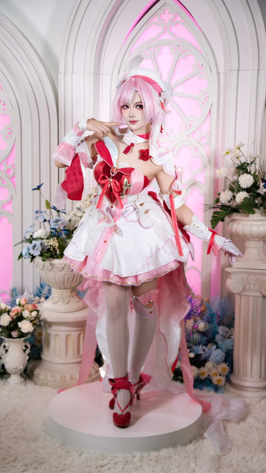 愛莉希雅cos, 崩壞3, 角色扮演, 二次元攝影, 粉色系cosplay