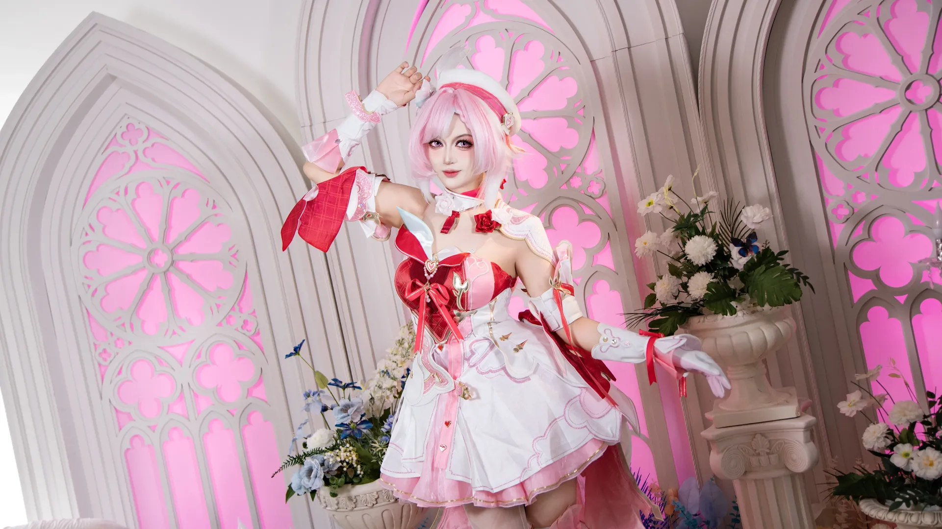 爱莉希雅cos, 崩坏3, 角色扮演, 二次元摄影, 粉色系cosplay - 第6张
