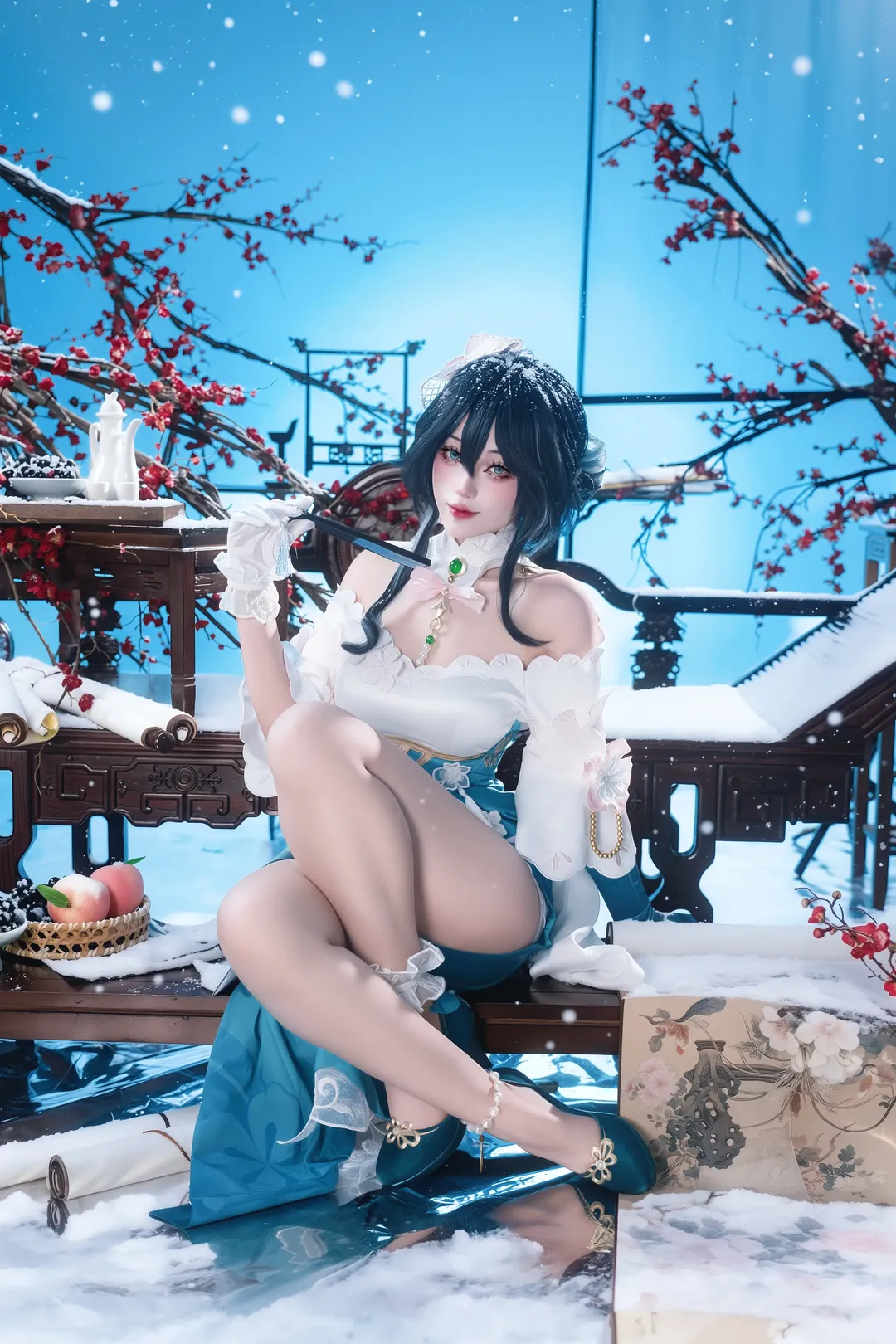 Honkai: Star Rail, Ruan Mei cosplay, Honkai: Star Rail cosplay, Snowy classical style, Coser daily life