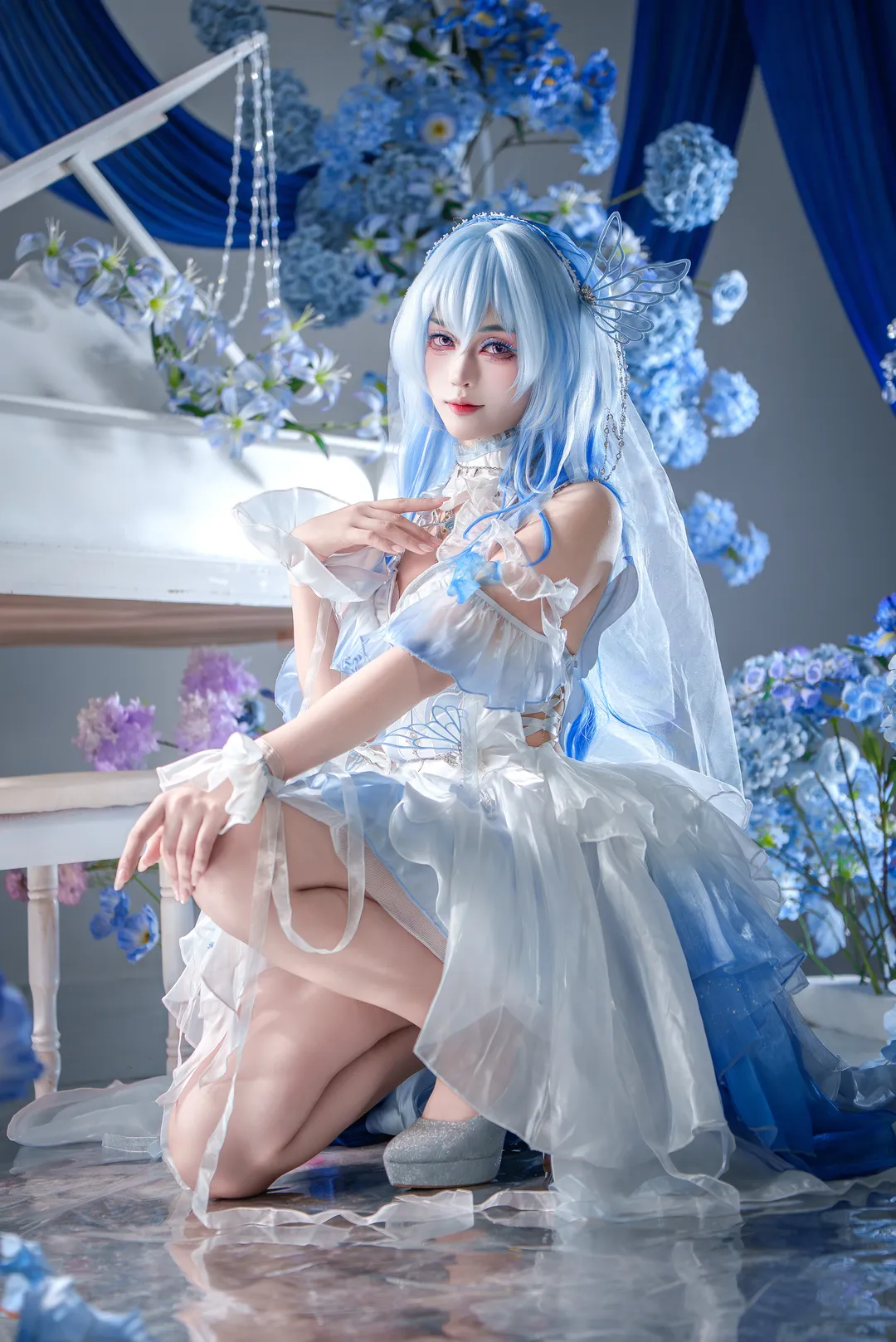鸣潮, 角色还原, 唯美摄影, 守岸人cos, 花嫁 - 第4张
