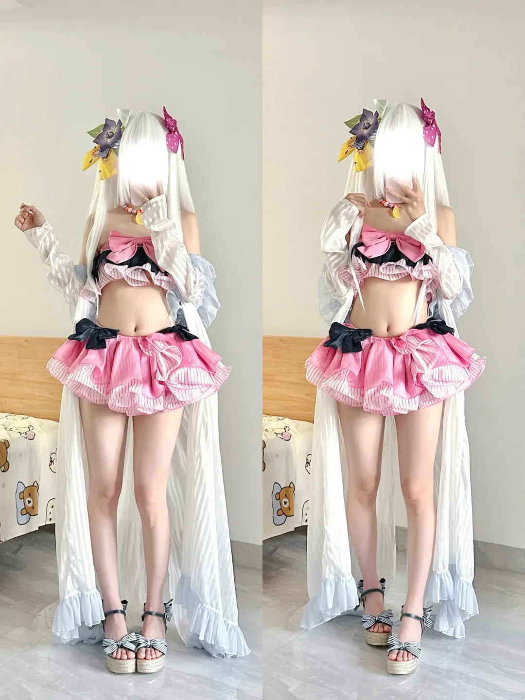角色扮演, 蔚蓝档案, 白洲梓cos, 对镜自拍, cosplay试衣 - 第1张