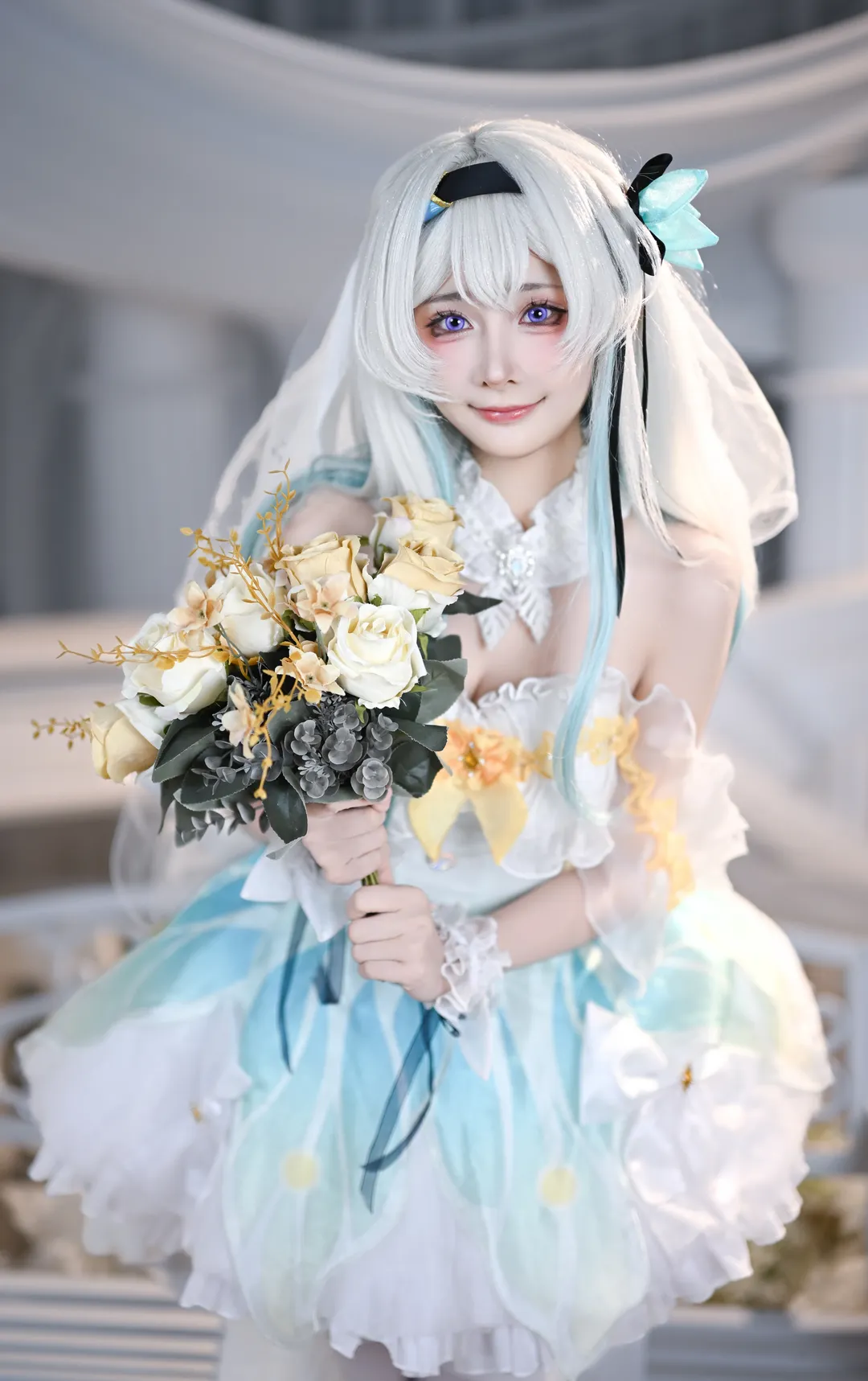 崩坏星穹铁道, 流萤cos, cosplay正片, 花嫁cosplay, 二次元婚纱