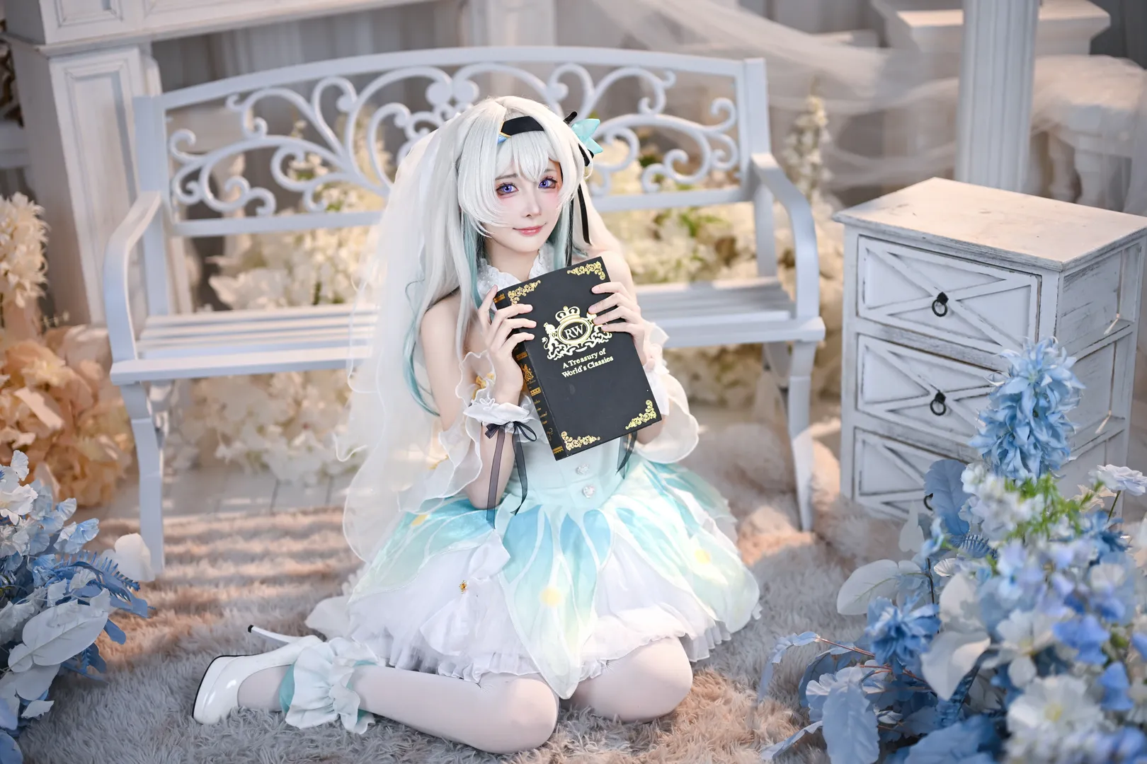 崩坏星穹铁道, 流萤cos, cosplay正片, 花嫁cosplay, 二次元婚纱 - 第6张