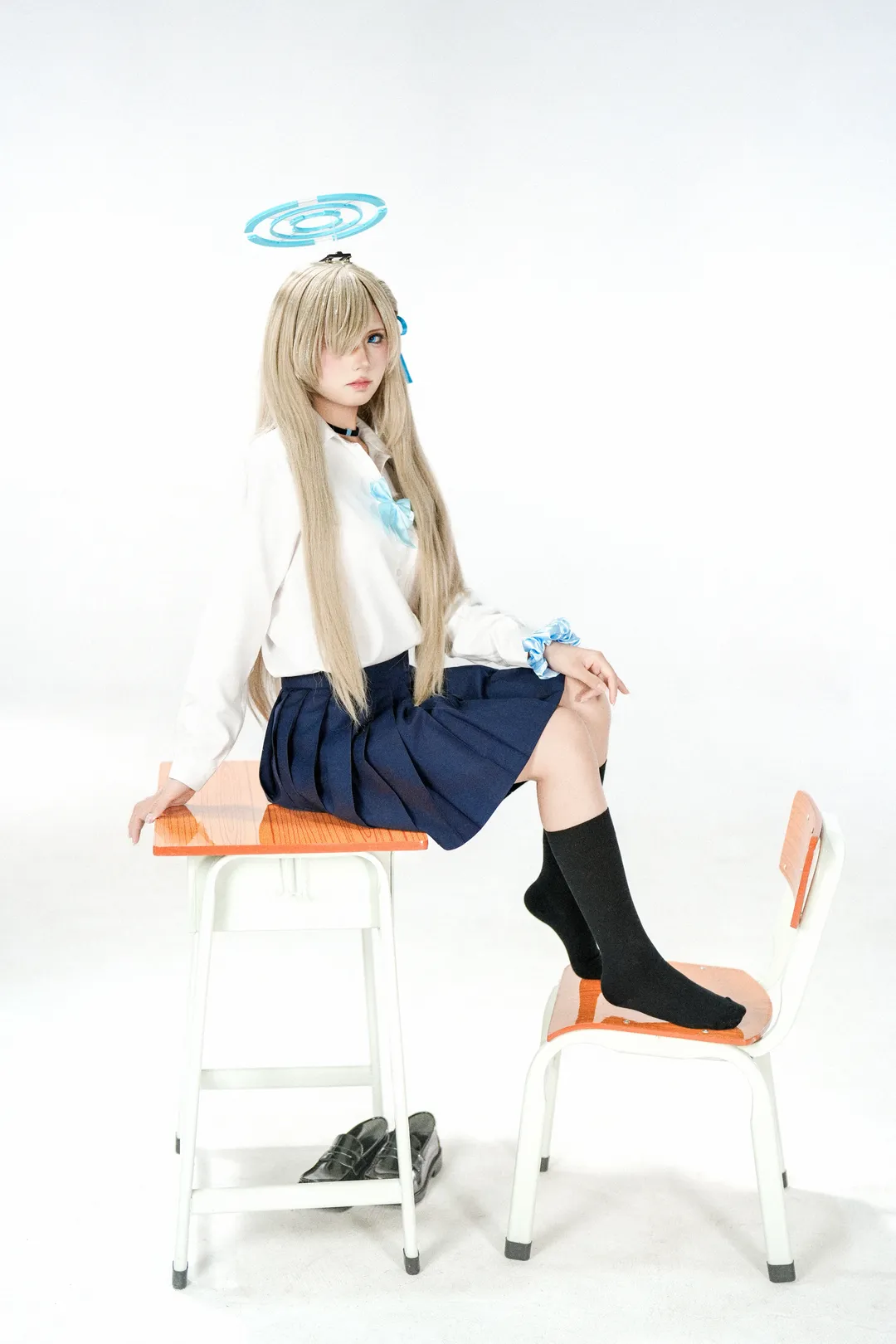 Cosplay, 唯美摄影, 蔚蓝档案, 校园风, 大金毛cos