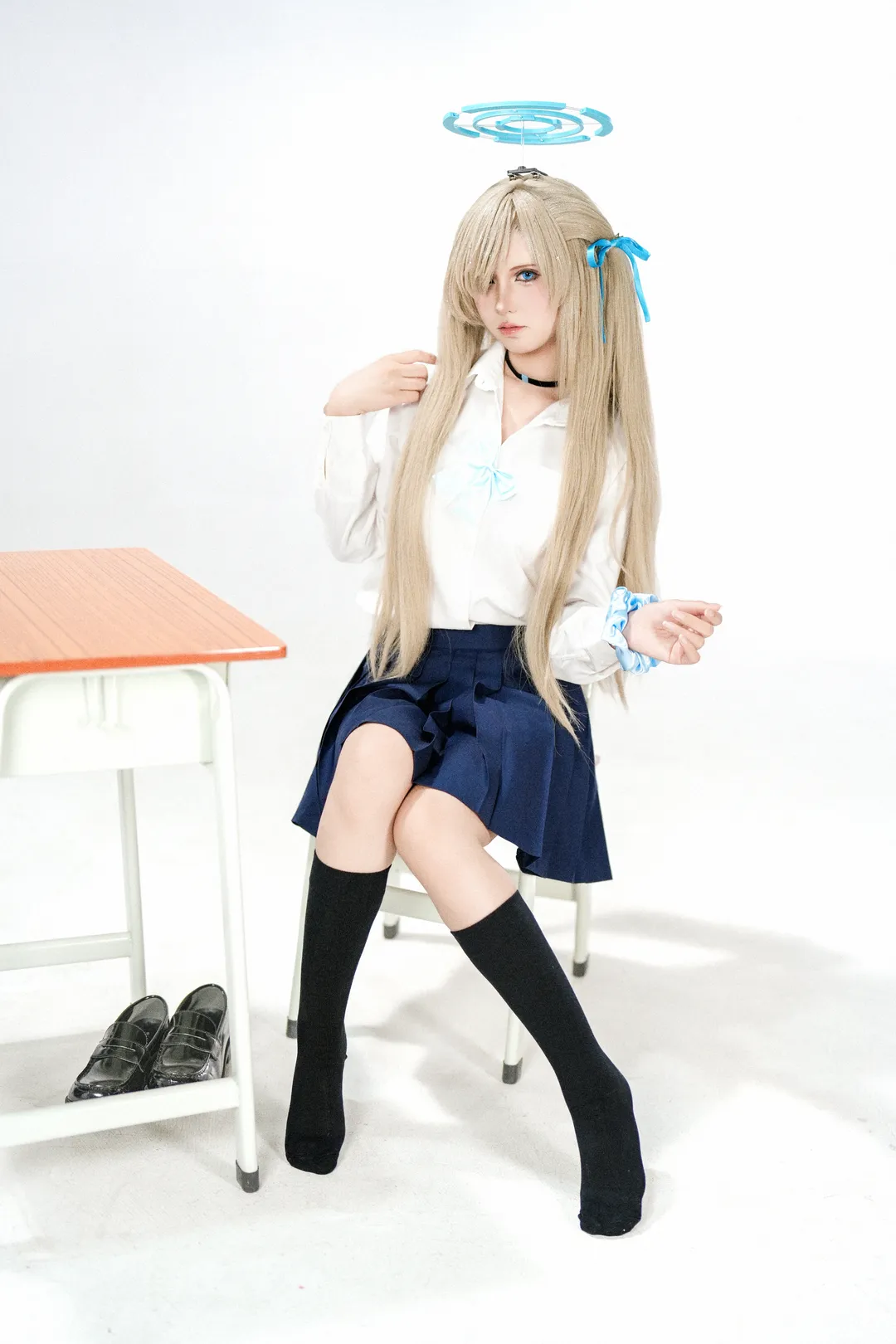 Cosplay, 唯美摄影, 蔚蓝档案, 校园风, 大金毛cos - 第2张