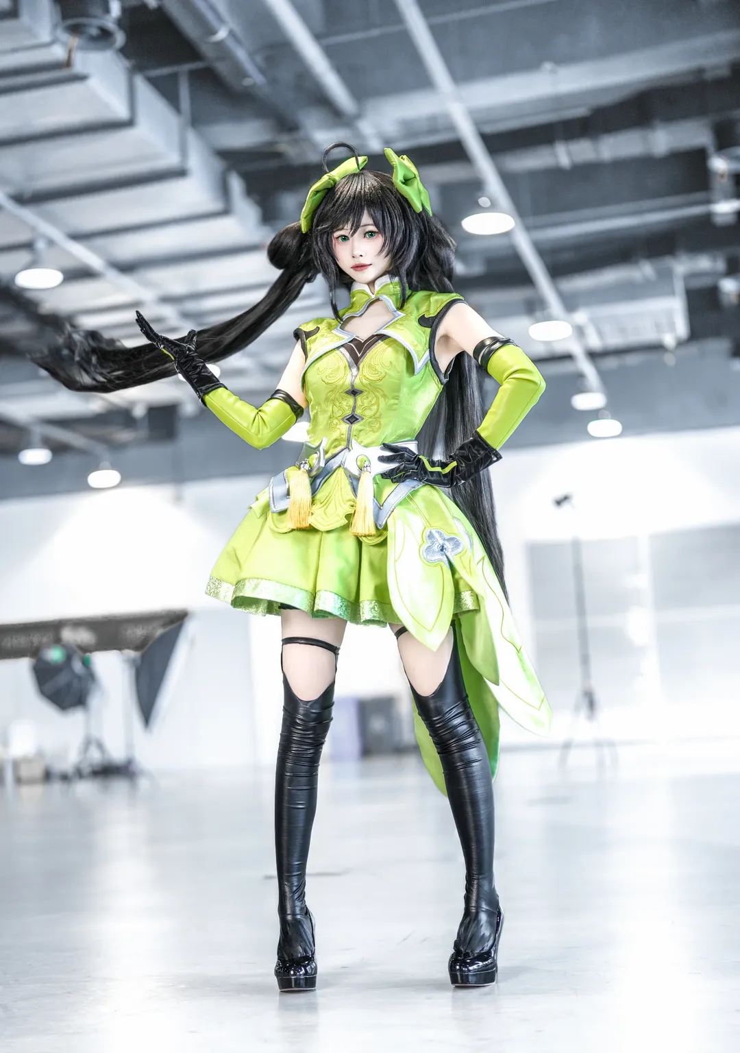 王者荣耀, 游戏角色还原, cosplay摄影, 孙尚香cos, 双马尾造型