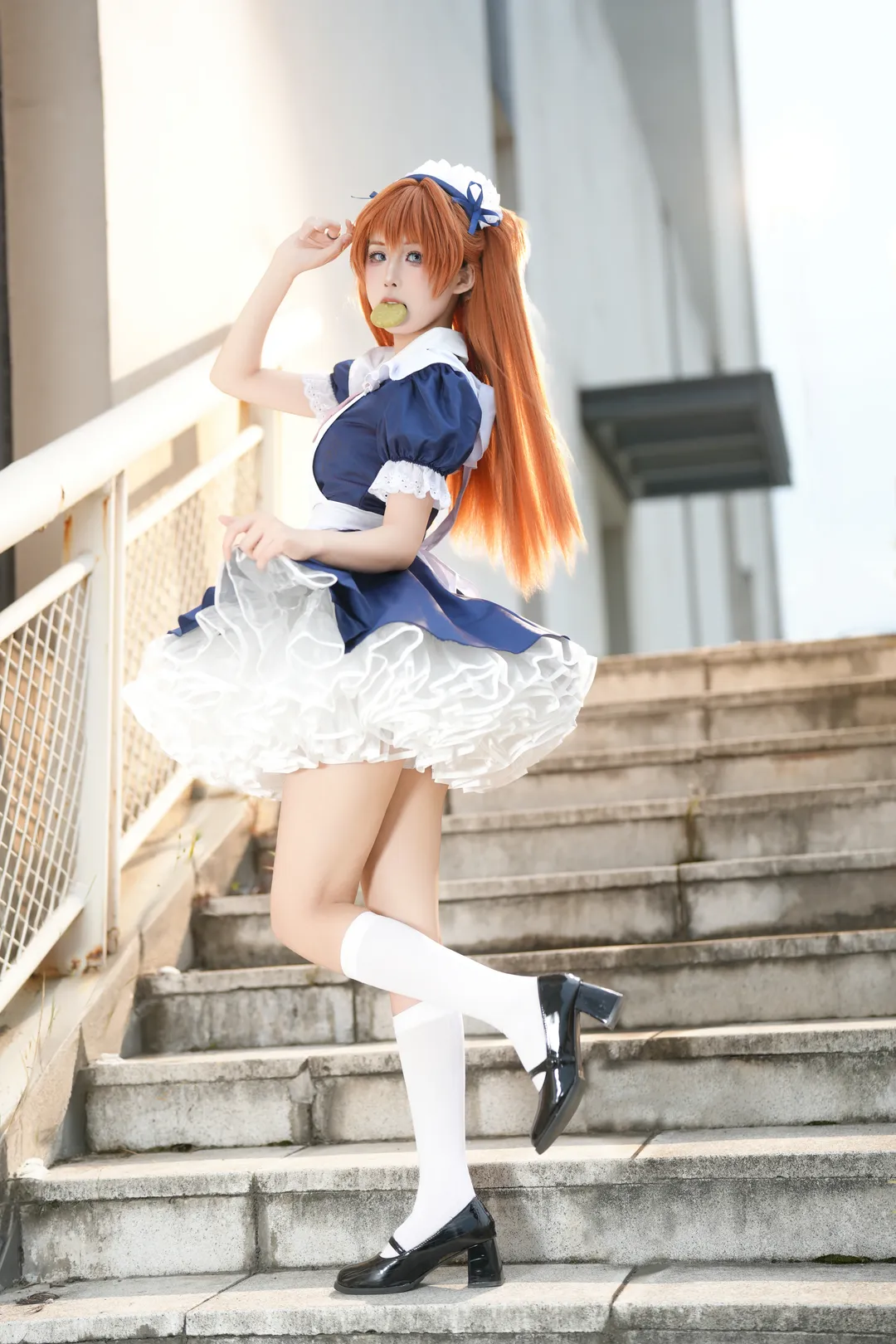 户外摄影, 女仆装, 二次元cosplay, EVA, 明日香cos - 第2张
