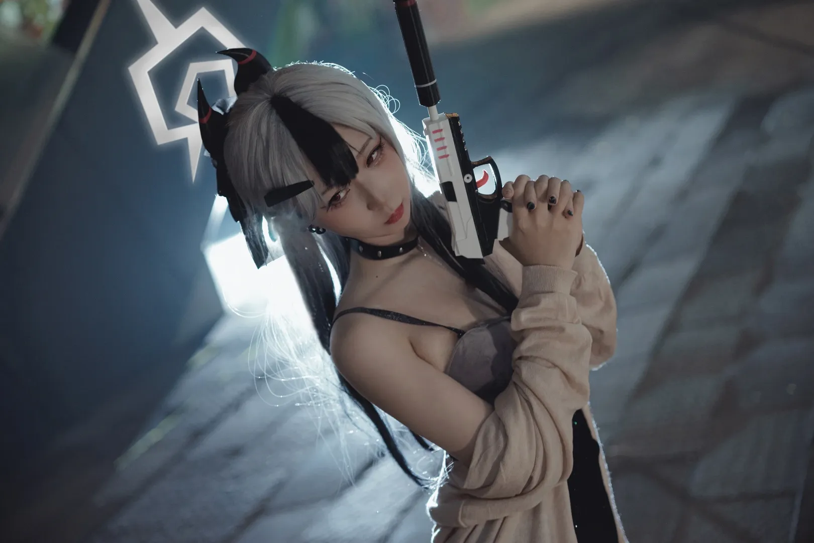 cosplay, 蔚蓝档案, 工业风, 礼服佳代子cos, 光影氛围 - 第3张