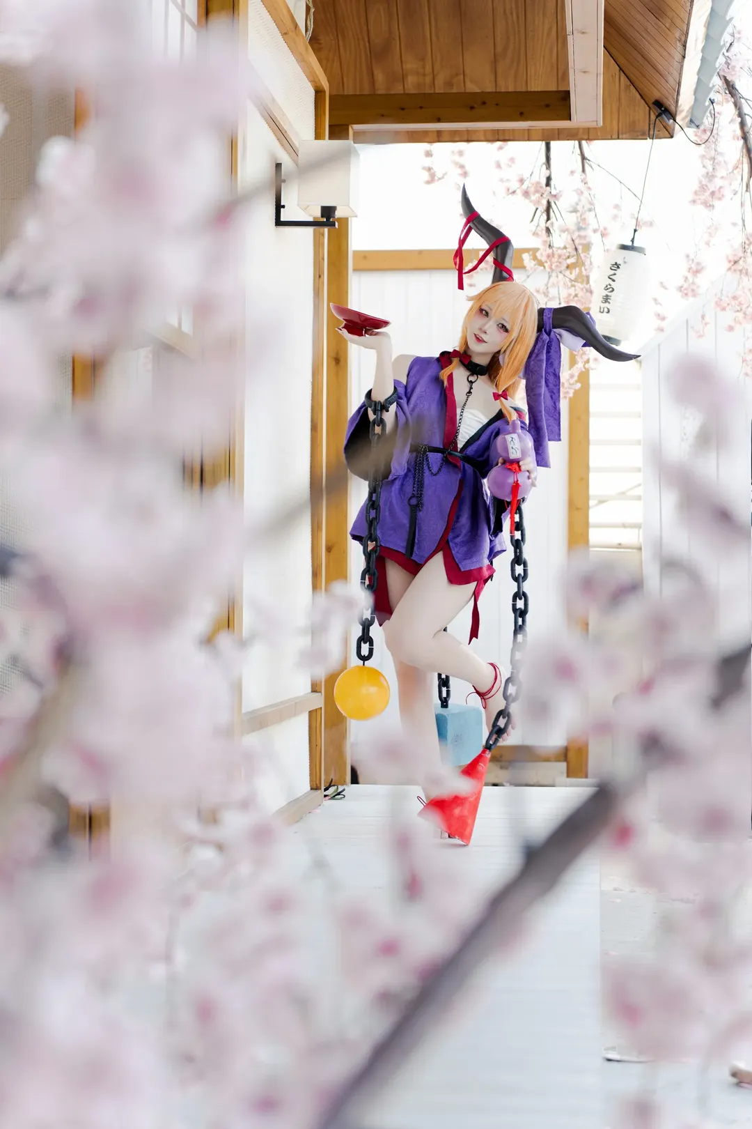 Touhou Project, Ibuki Suika cosplay, Touhou Hero of Ice Fairy, Cosplay daily life, Japanese-style photoshoot - Image 7
