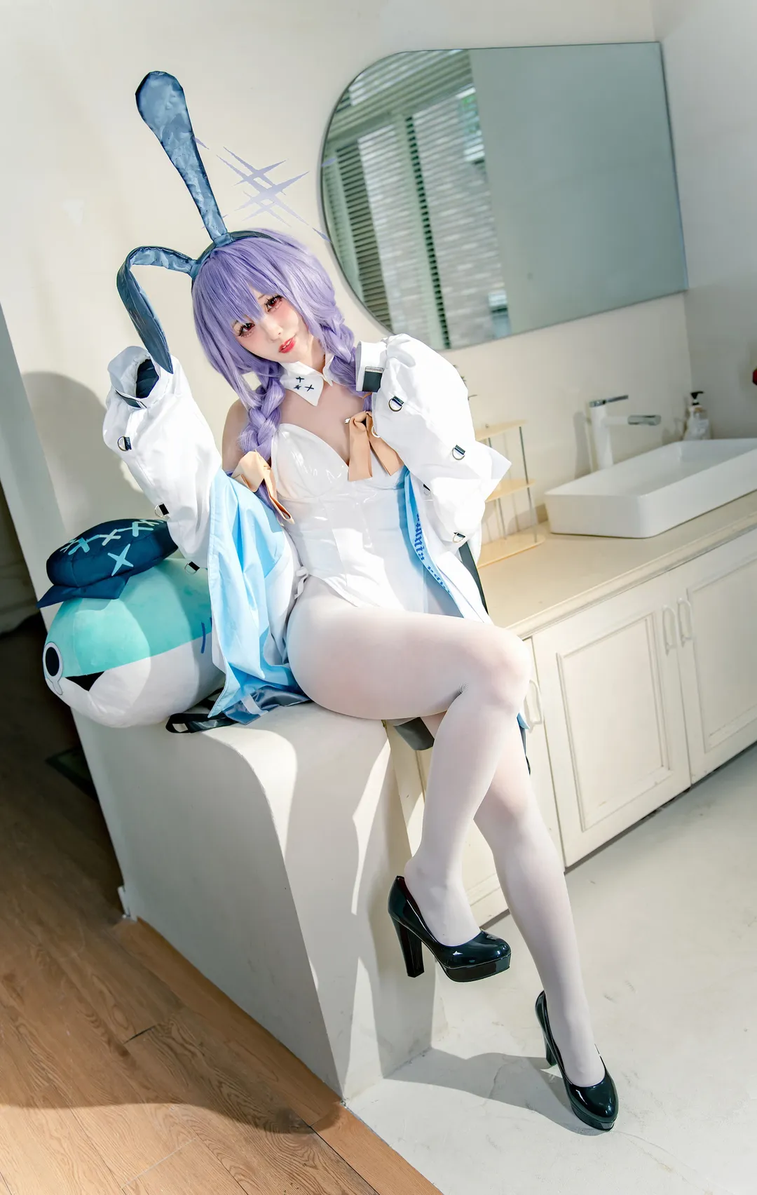 Cosplay, 蔚蓝档案, 摄影, 兔女郎, 亚津子cos - 第2张