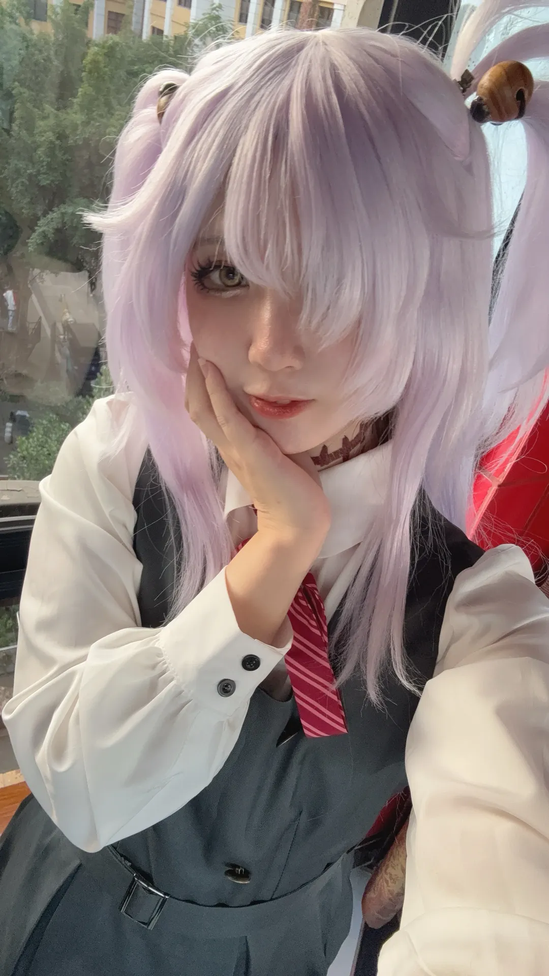 cosplay, 蔚蓝档案, 板垣庚cos, 制服风, 复古场景 - 第4张