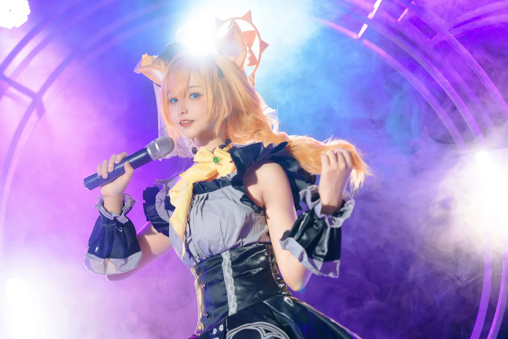 Cosplay, Blue Archive, Catgirl, Stage photography, Idol Marie cosplay - Image 6