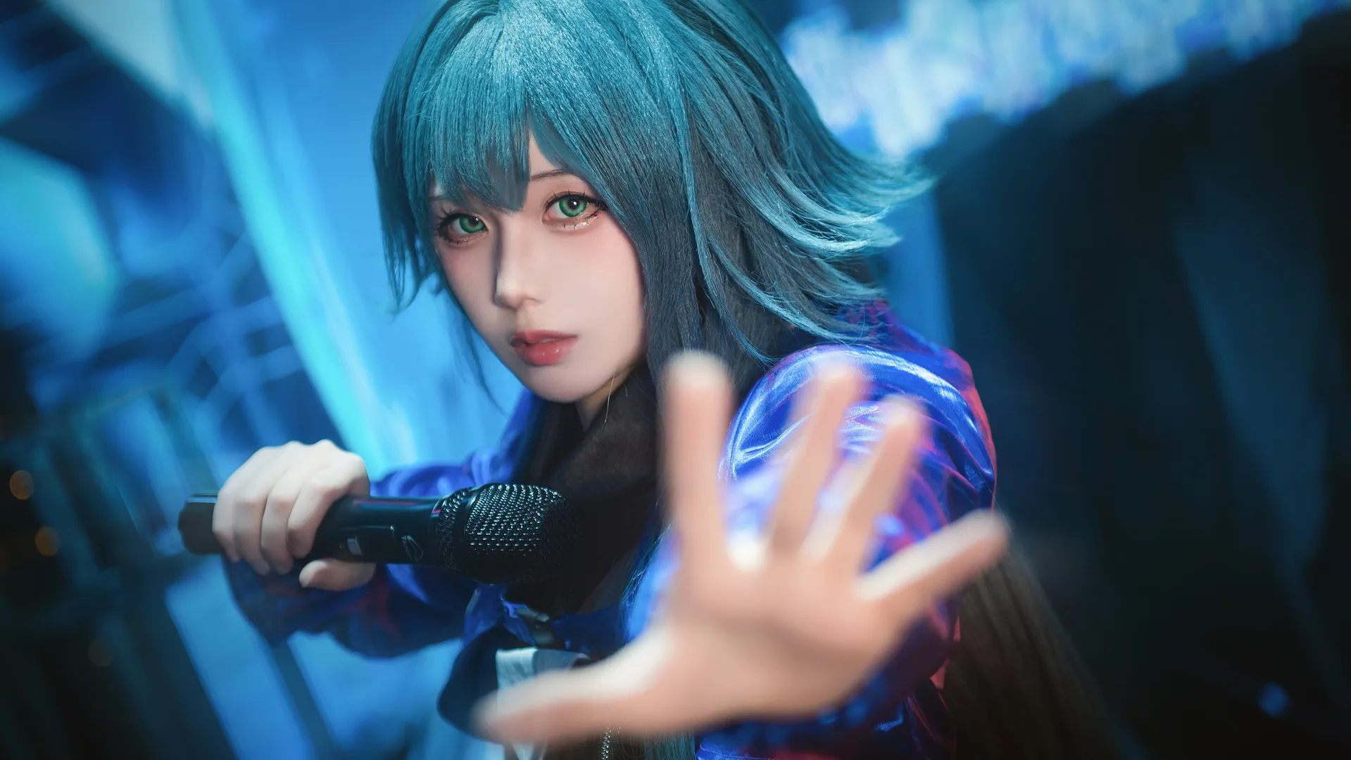 cosplay, 二次元摄影, 月村手毬cos, 学园偶像大师, 舞台风 - 第2张