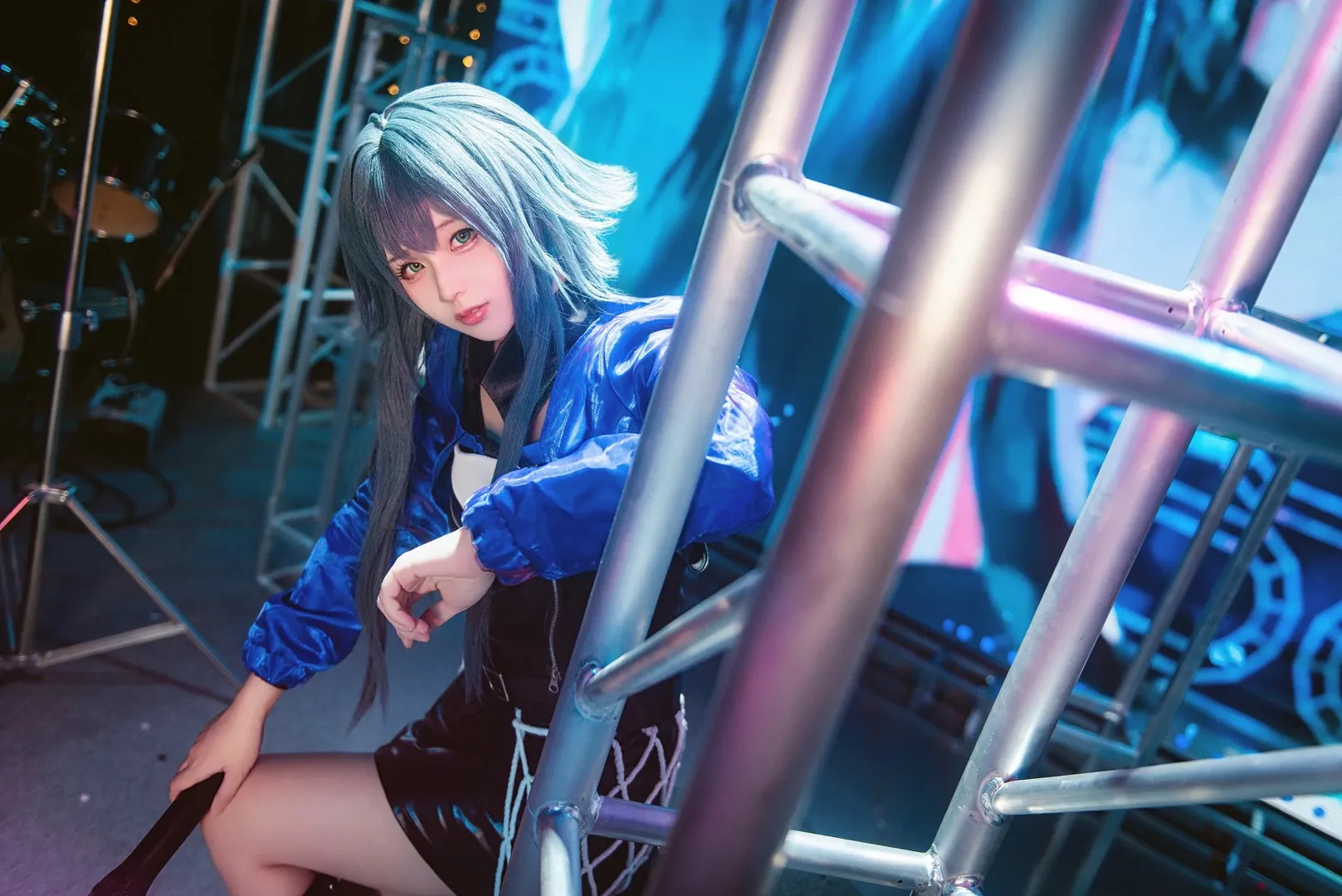 cosplay, 二次元摄影, 月村手毬cos, 学园偶像大师, 舞台风 - 第3张