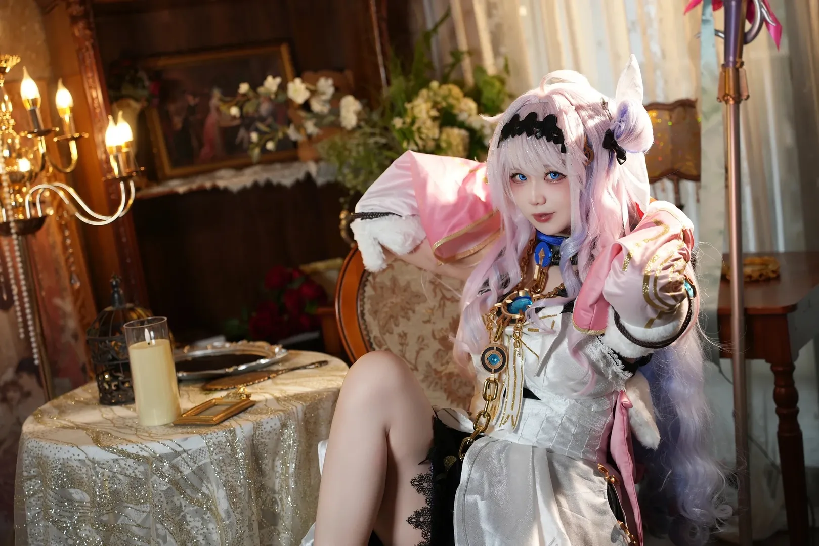 鸣潮, 达妮娅cos, 二次元穿搭, 鸣潮cosplay, 复古洋装