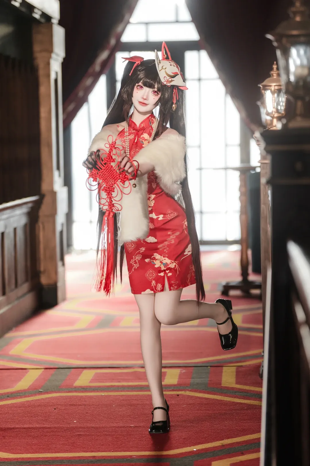 Honkai: Star Rail, Sparkle cosplay, Honkai: Star Rail cosplay, Duo cosplay, New Year Qipao