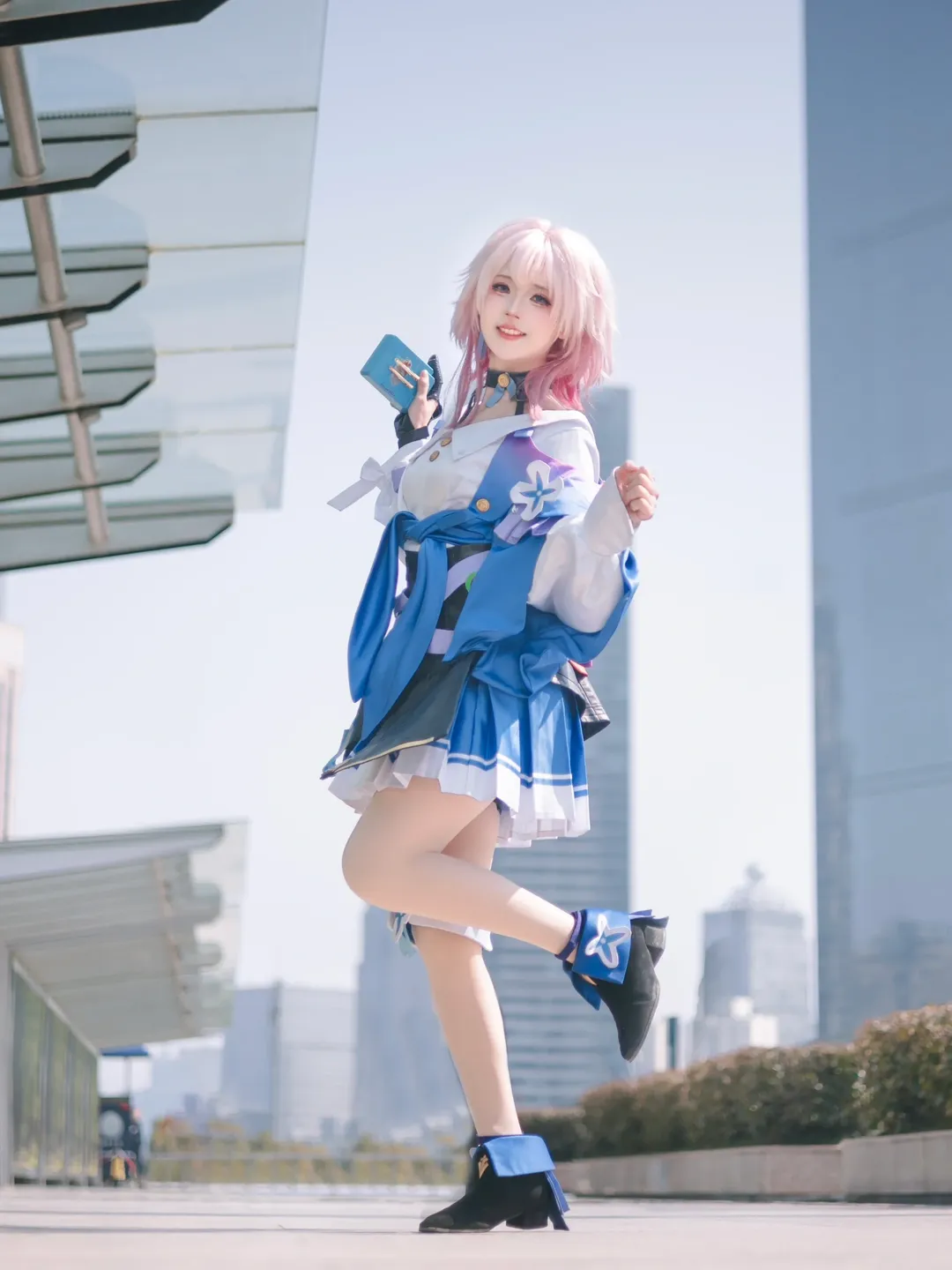 Atmosphere, Honkai: Star Rail, March 7th cosplay, Sweet girl, On-location shooting - Image 3