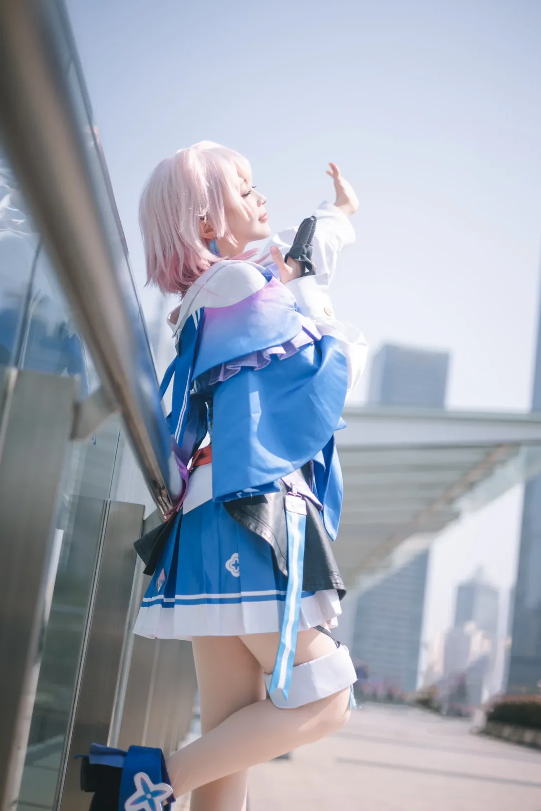 Atmosphere, Honkai: Star Rail, March 7th cosplay, Sweet girl, On-location shooting - Image 4
