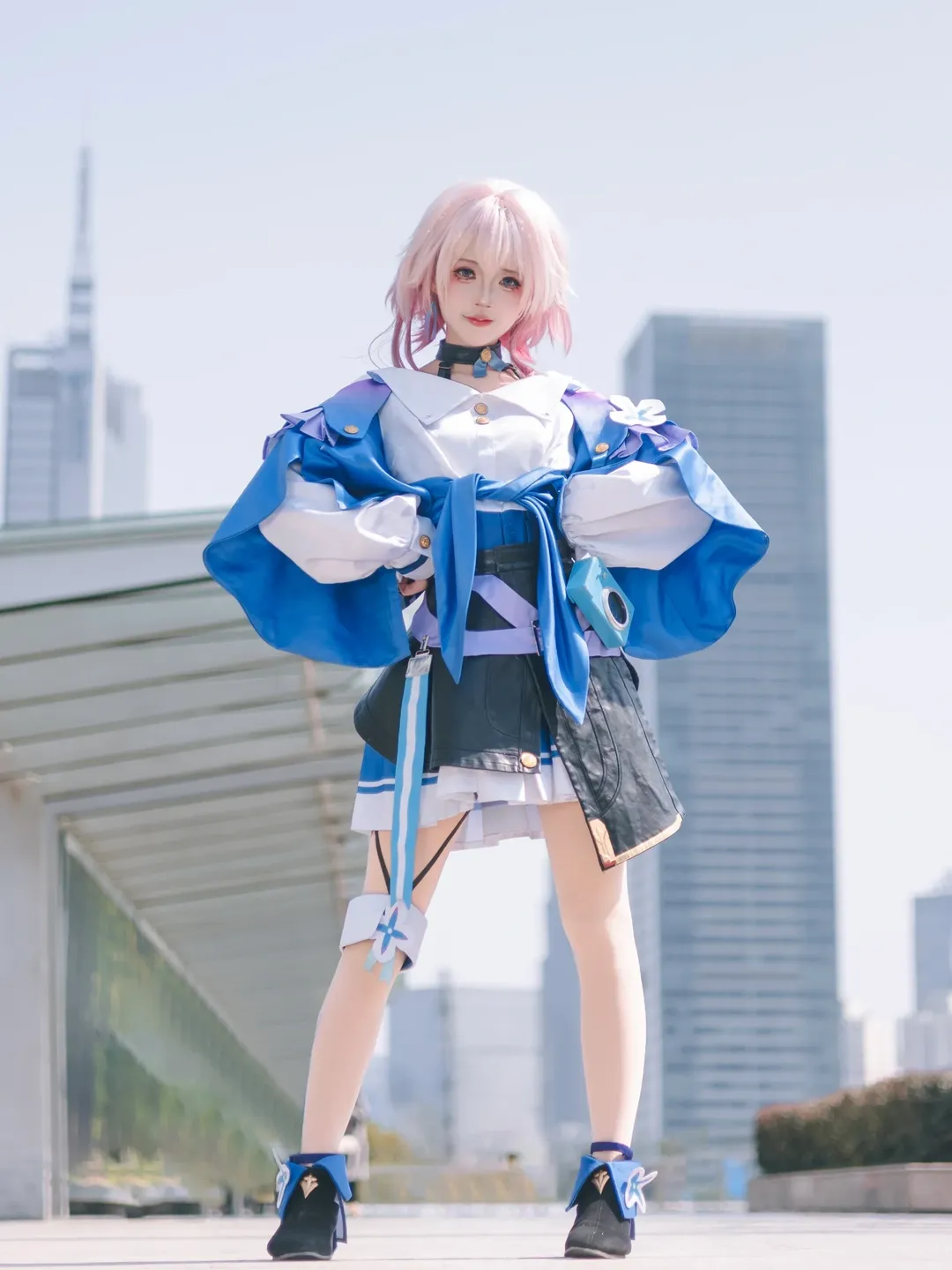 Atmosphere, Honkai: Star Rail, March 7th cosplay, Sweet girl, On-location shooting - Image 5
