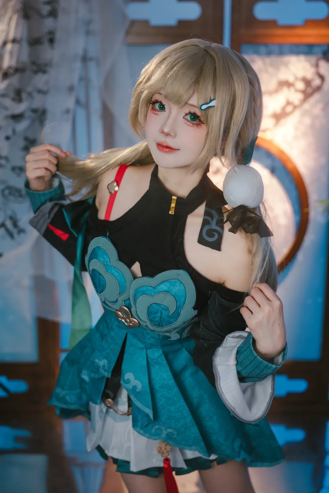 Anime-style photography, Honkai: Star Rail, Creator Incentive Program, Qingque cosplay, Chinese-style Cosplay
