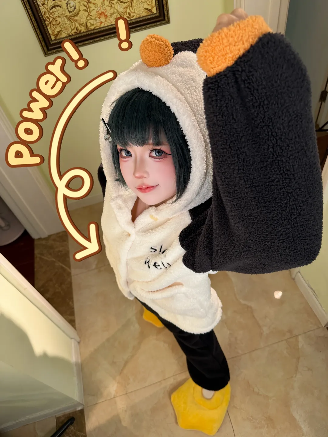 二次元cosplay, 明日方舟终末地, 日常cos, 管理员cos, 企鹅连体服