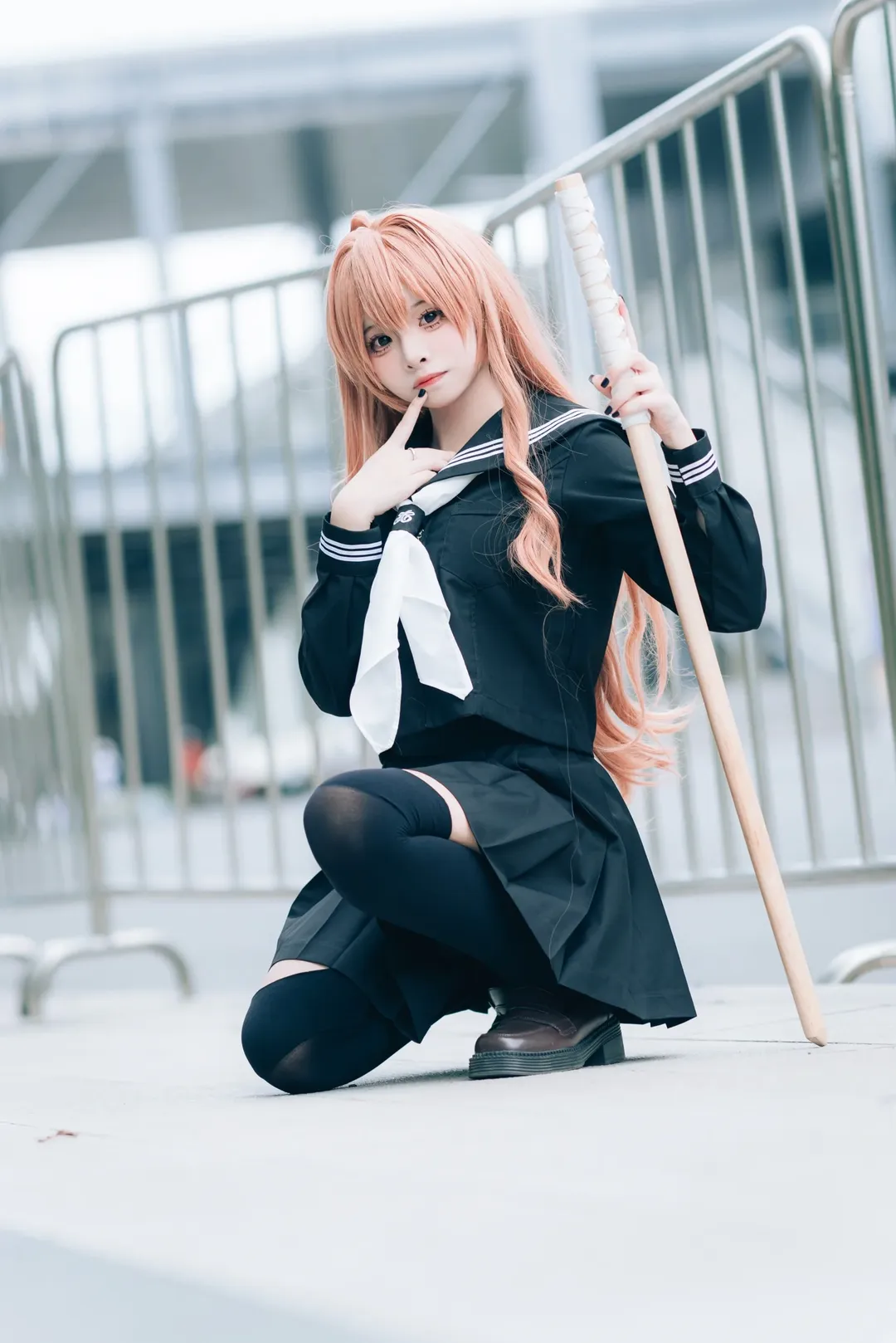 漫展返图, 逢坂大河cos, 龙与虎, jk制服, cosplay摄影 - 第1张