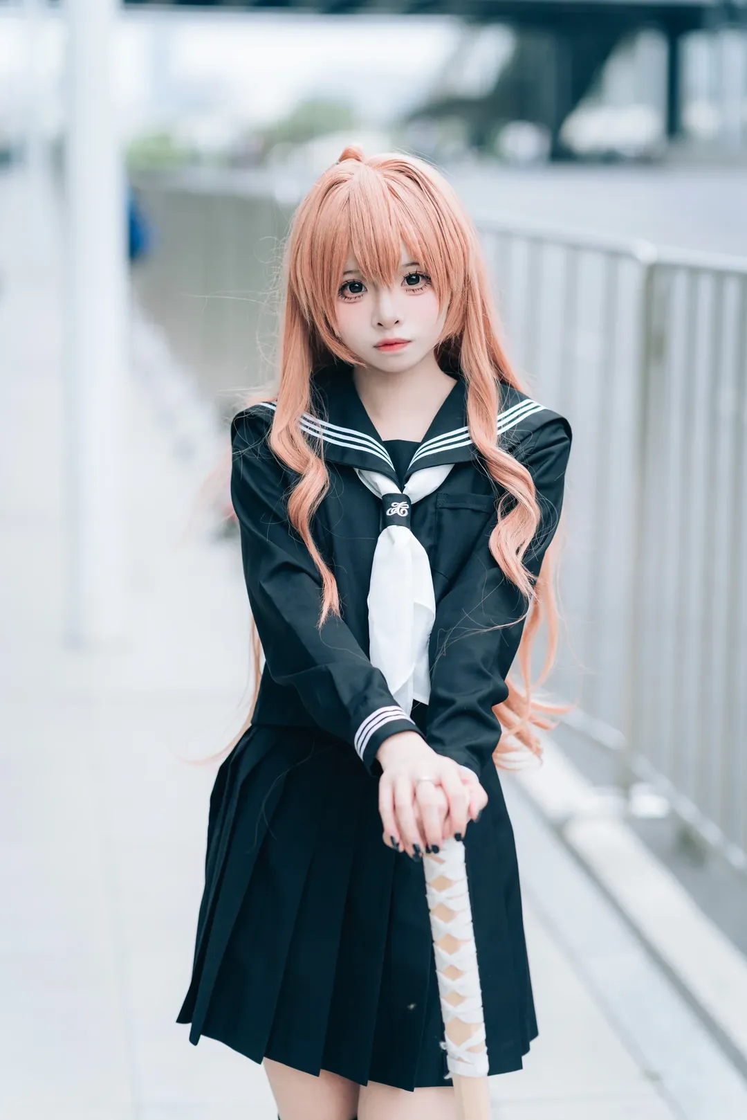 漫展返图, 逢坂大河cos, 龙与虎, jk制服, cosplay摄影 - 第10张