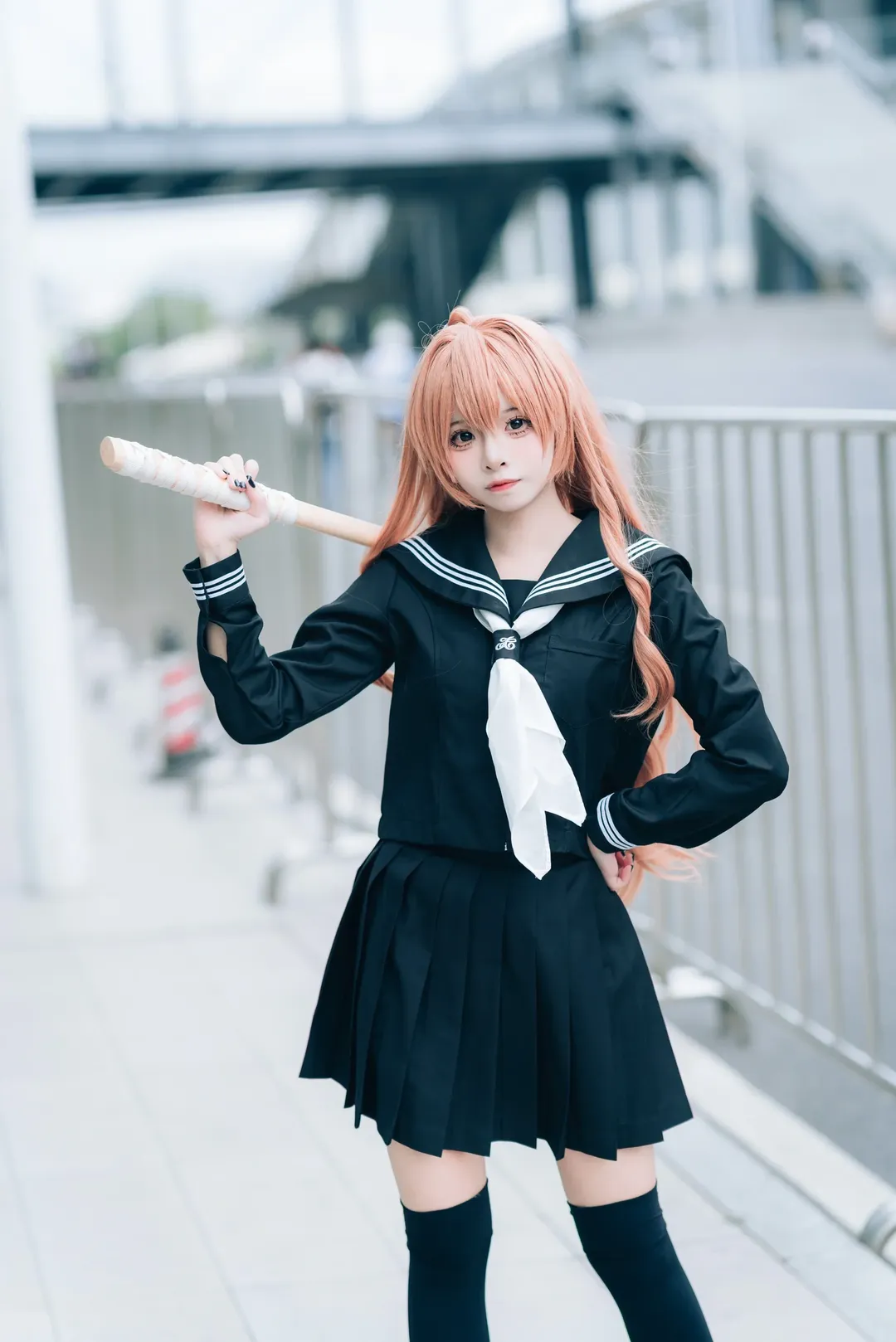 漫展返图, 逢坂大河cos, 龙与虎, jk制服, cosplay摄影 - 第11张