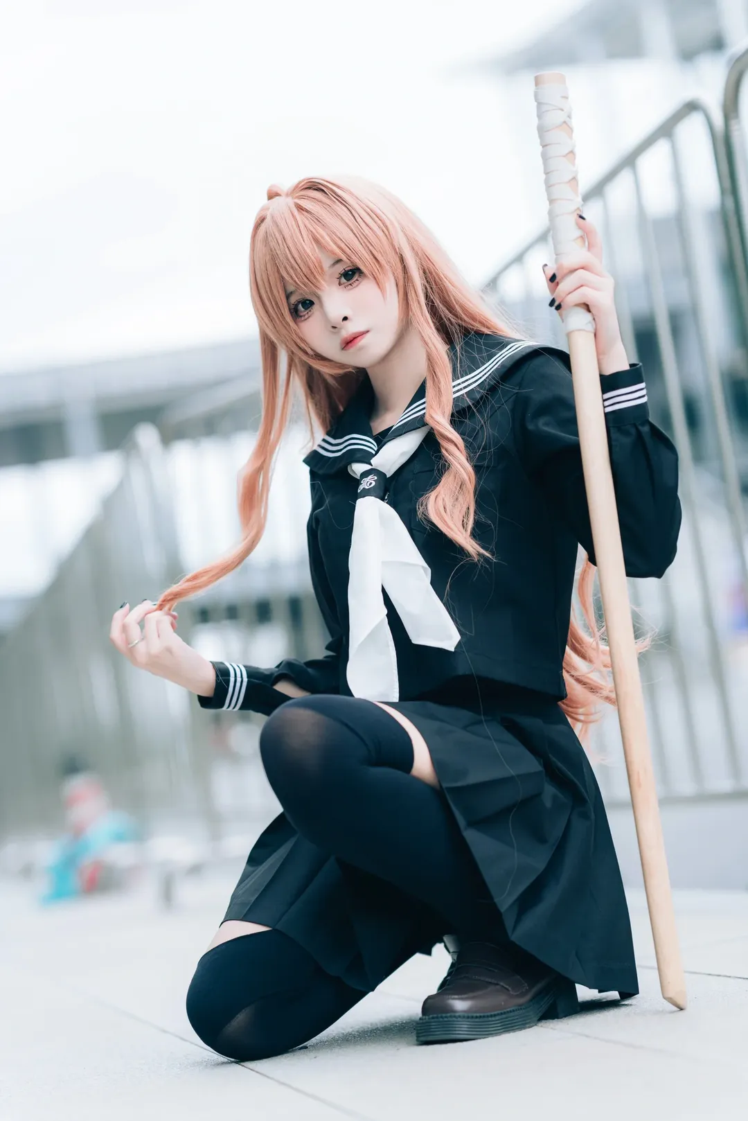 漫展返图, 逢坂大河cos, 龙与虎, jk制服, cosplay摄影 - 第2张