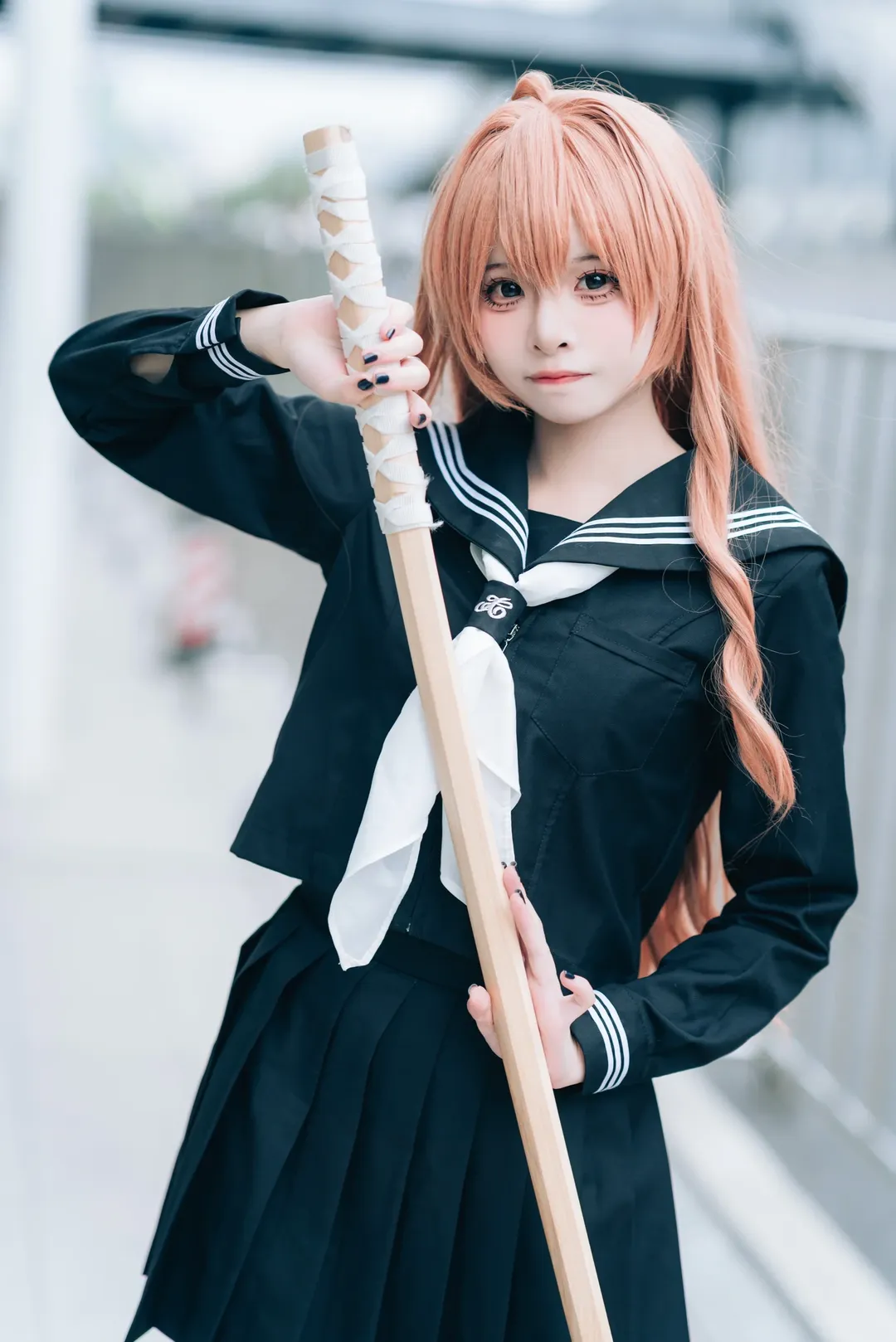 漫展返图, 逢坂大河cos, 龙与虎, jk制服, cosplay摄影 - 第4张